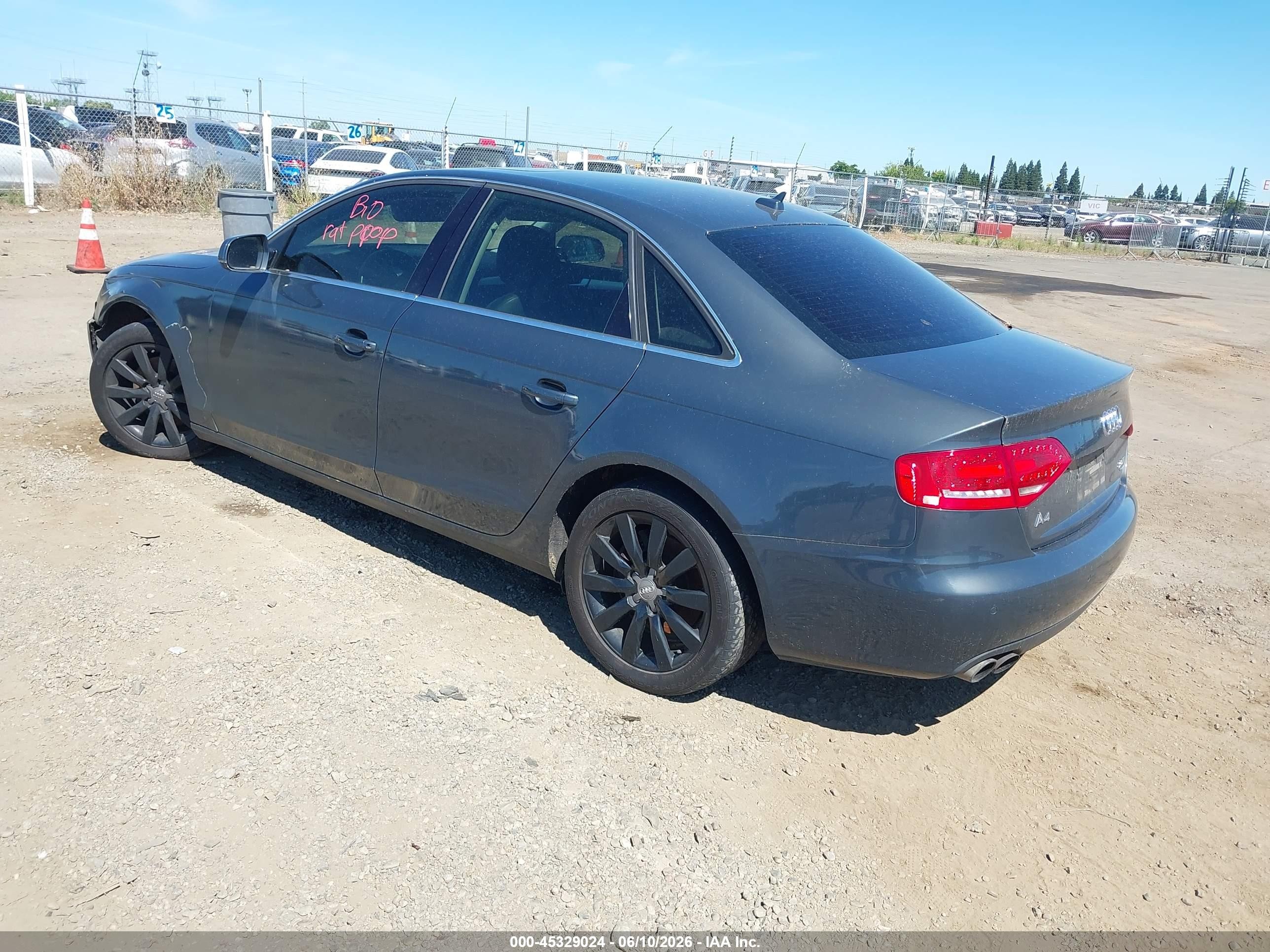 2010 Audi A4 2.0t Premium Dark Blue vin: WAUFFAFL9AN039901