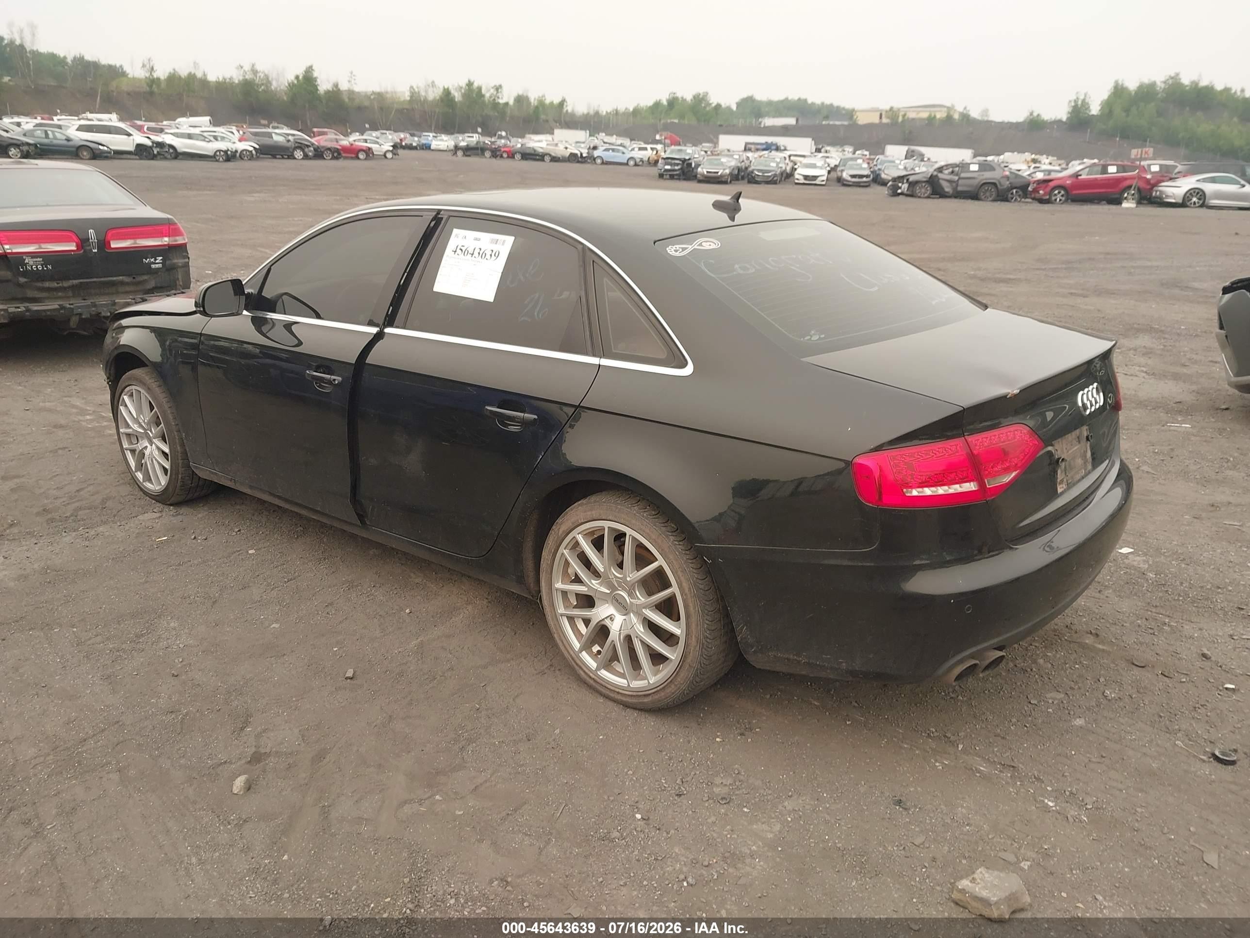 2011 Audi A4 2.0t Premium Black vin: WAUFFAFL9BN030925