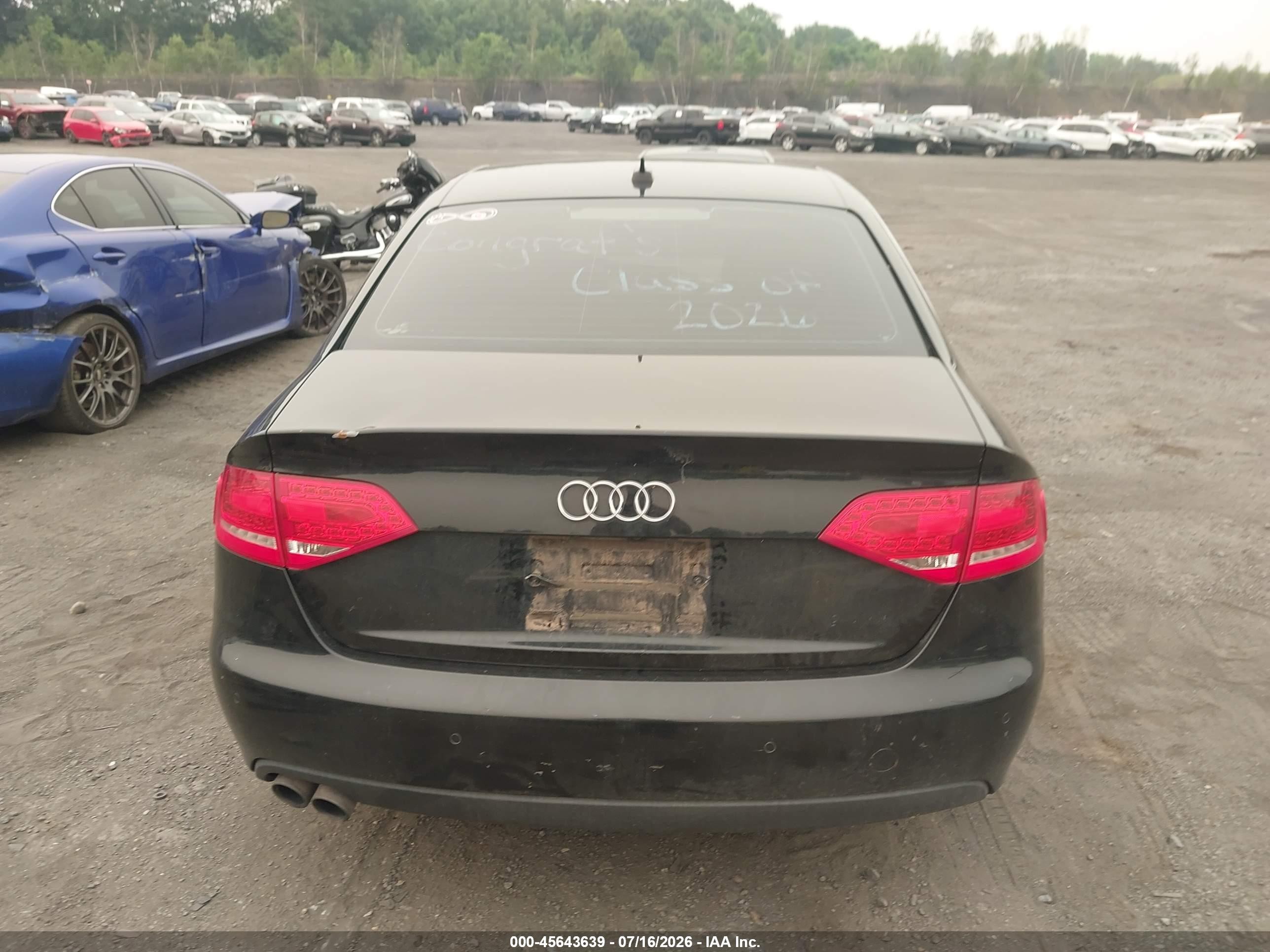 2011 Audi A4 2.0t Premium Black vin: WAUFFAFL9BN030925