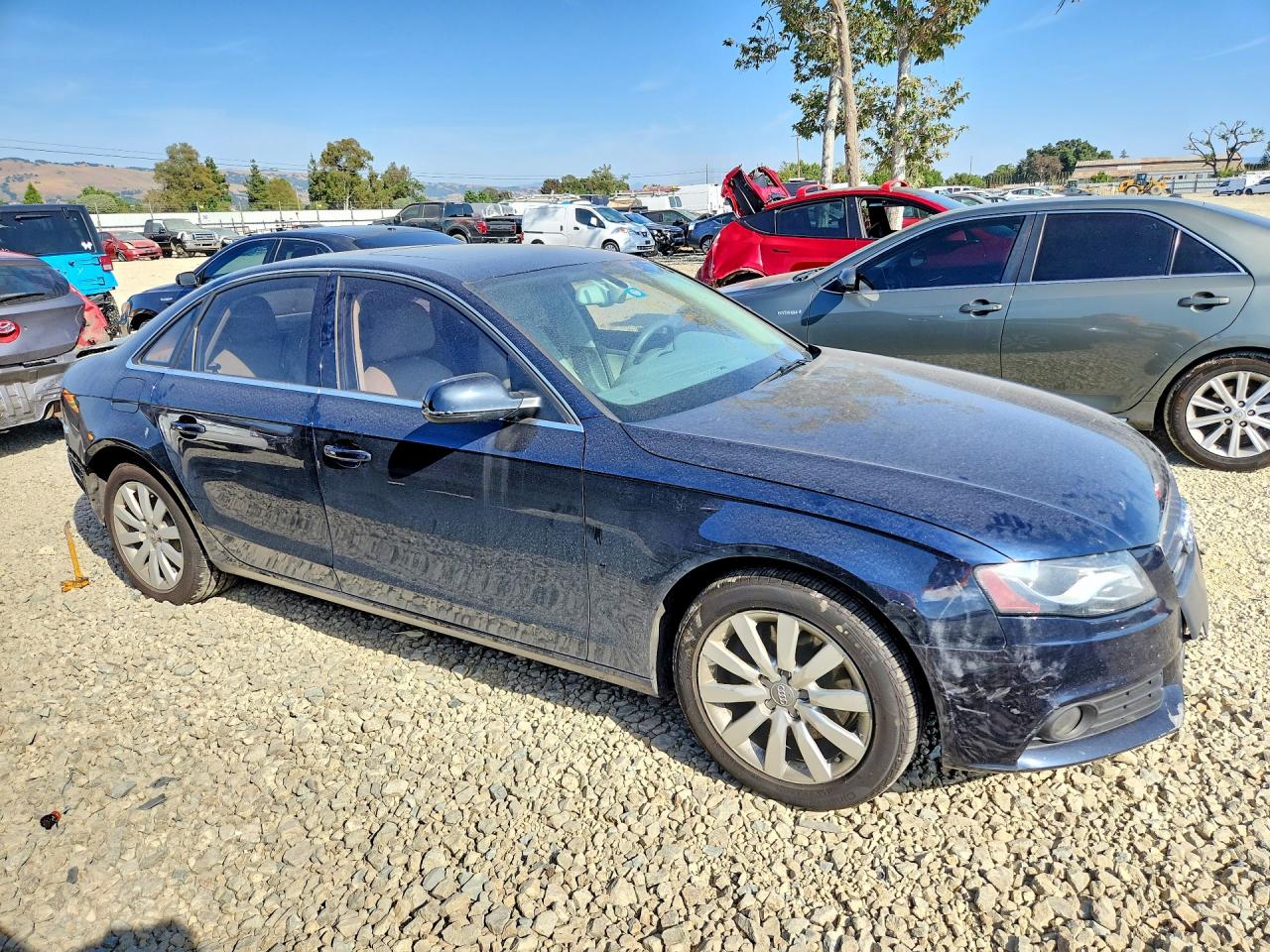 2011 Audi A4 Premium Plus Blue vin: WAUFFAFL9BN047871