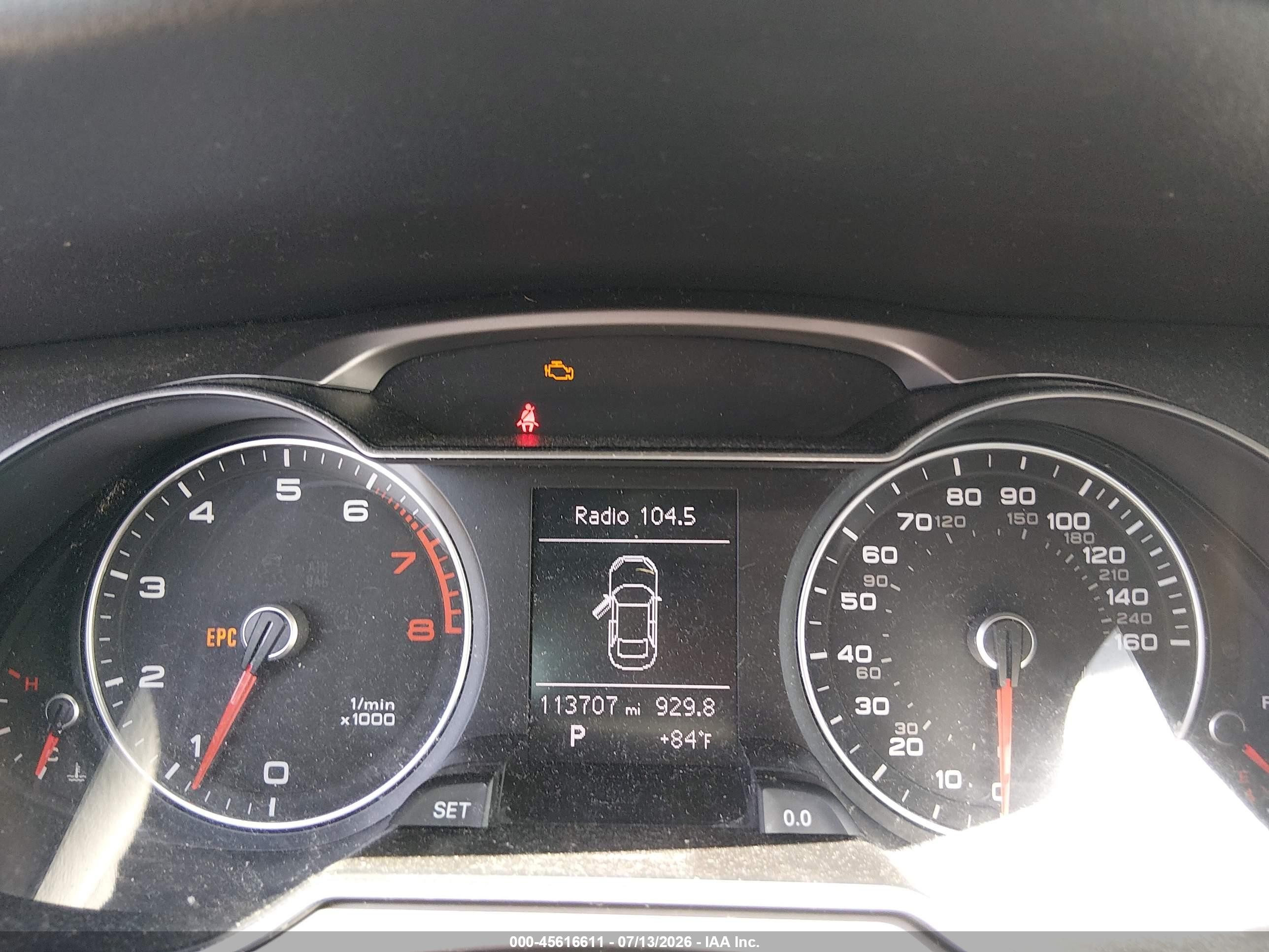 2013 Audi A4 2.0t Premium Black vin: WAUFFAFL9DN039594