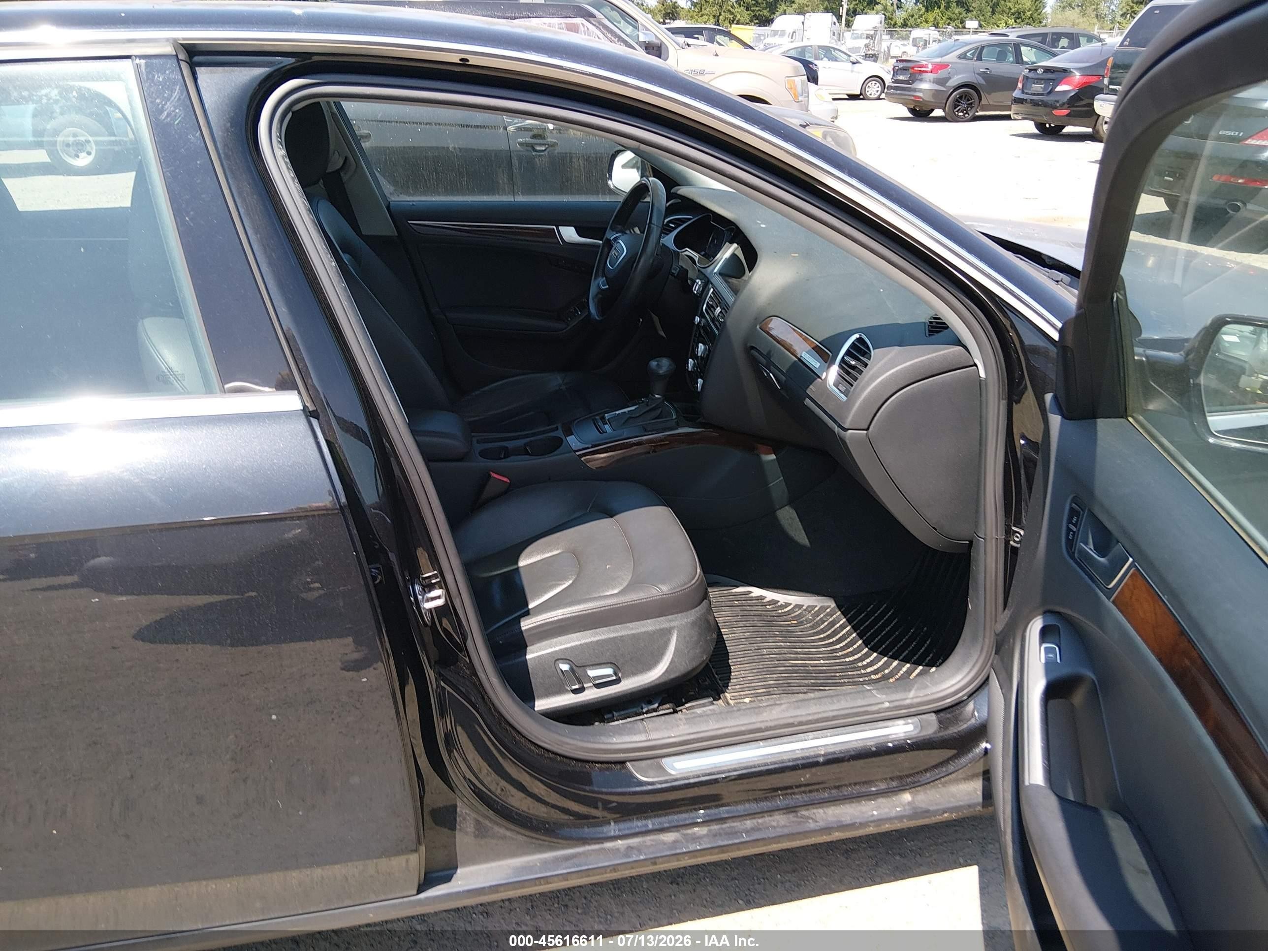 2013 Audi A4 2.0t Premium Black vin: WAUFFAFL9DN039594