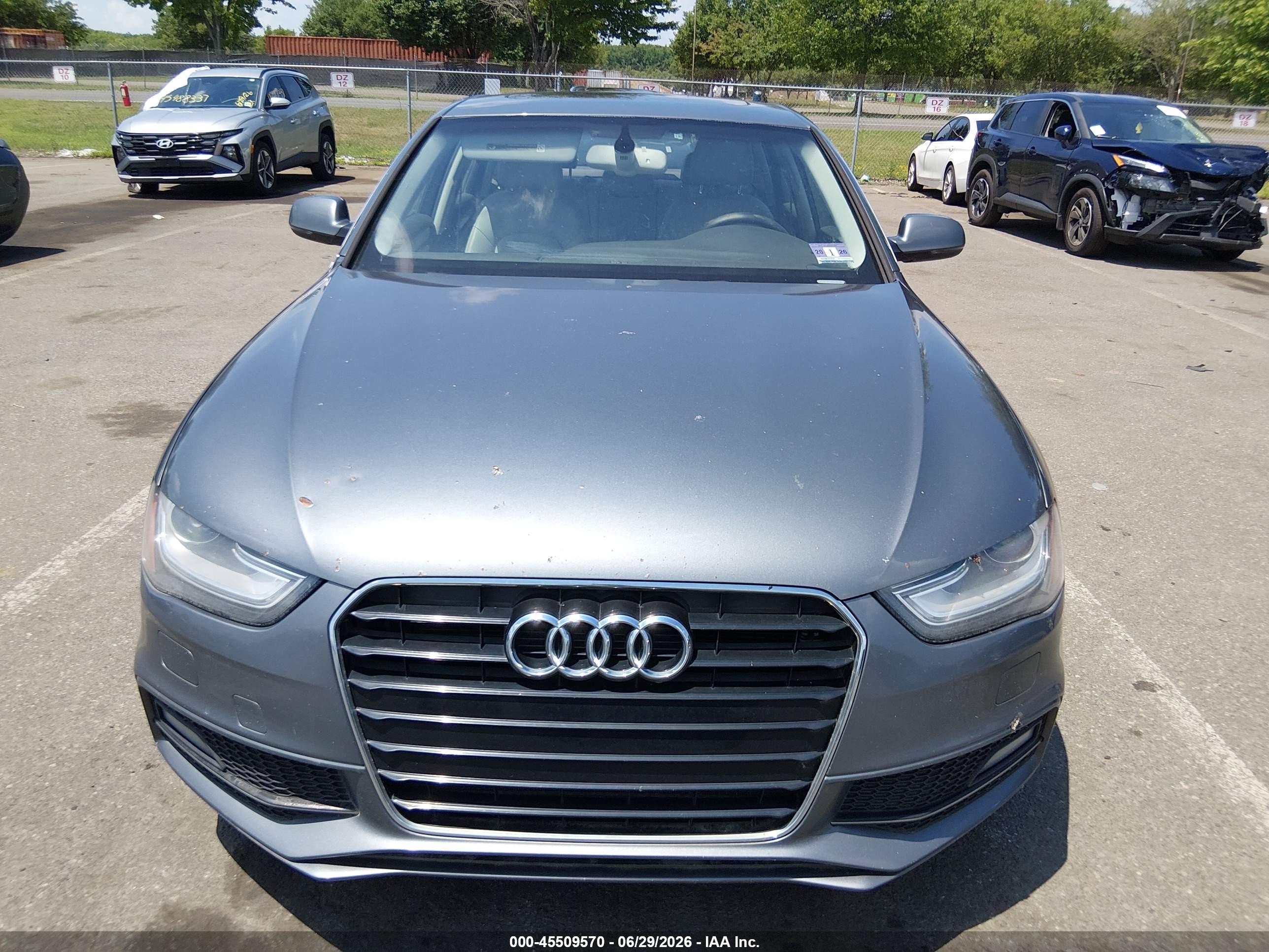 2014 Audi A4 2.0t Premium Gray vin: WAUFFAFL9EN026104