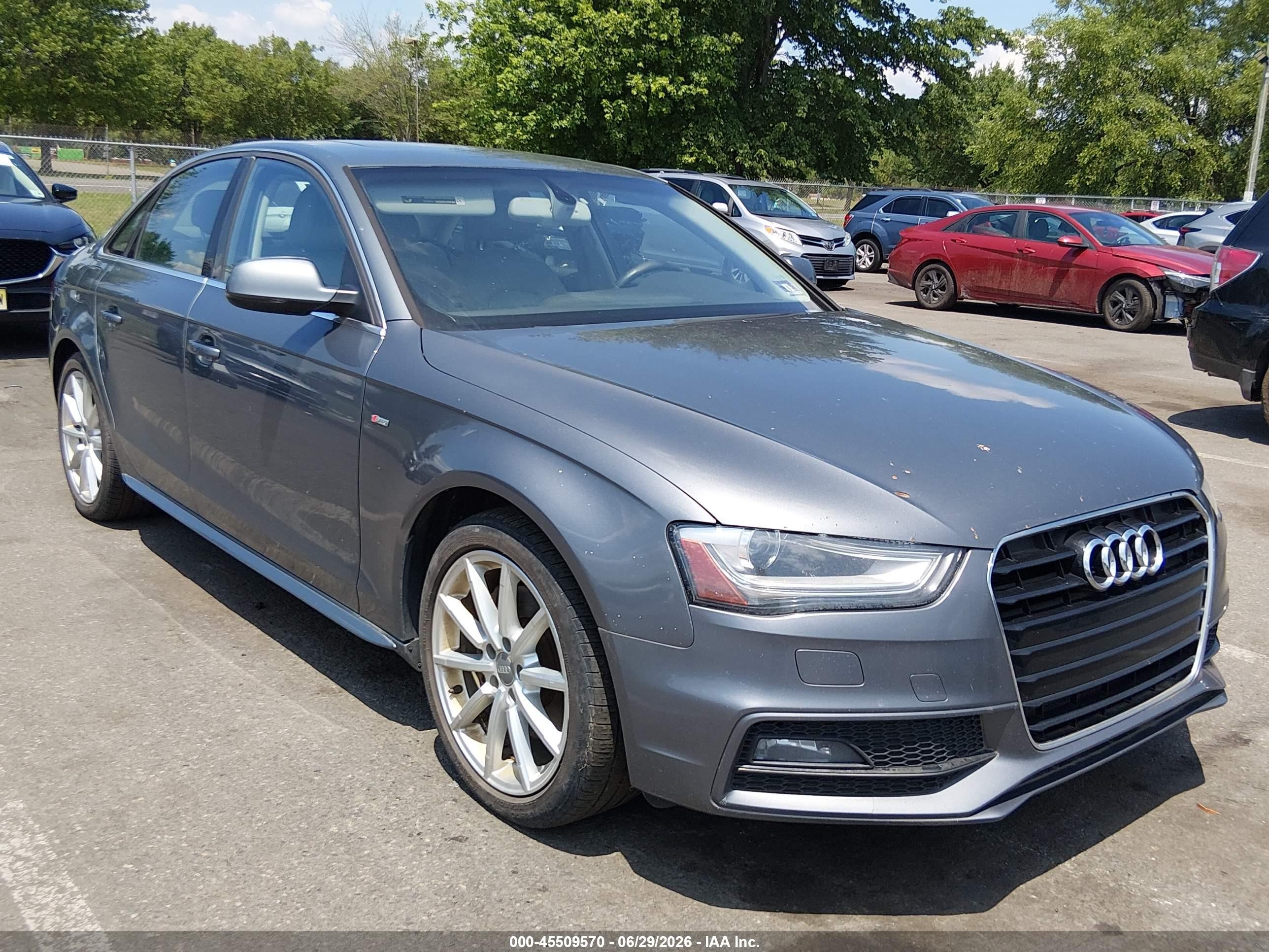 2014 Audi A4 2.0t Premium Gray vin: WAUFFAFL9EN026104