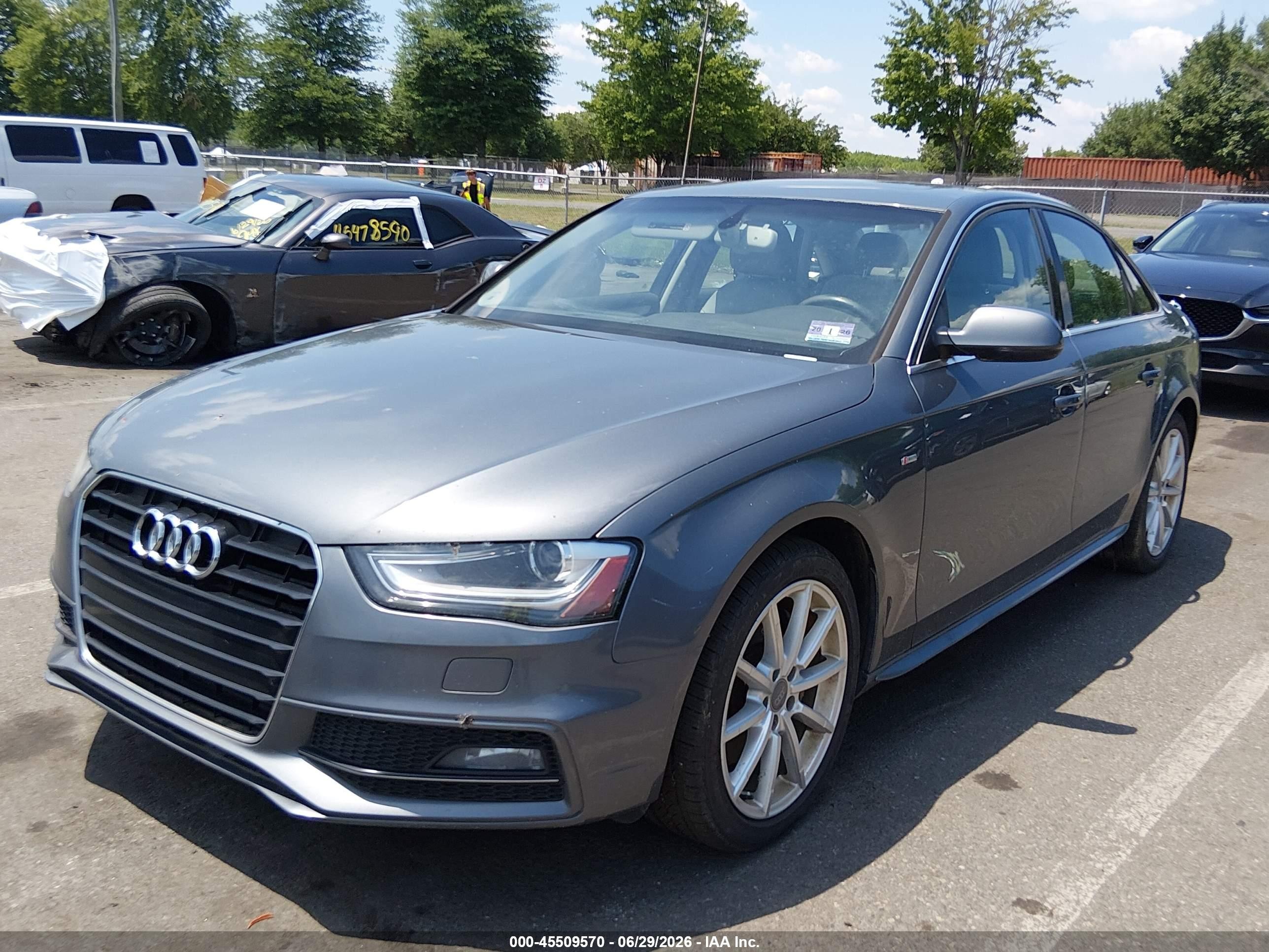 2014 Audi A4 2.0t Premium Gray vin: WAUFFAFL9EN026104