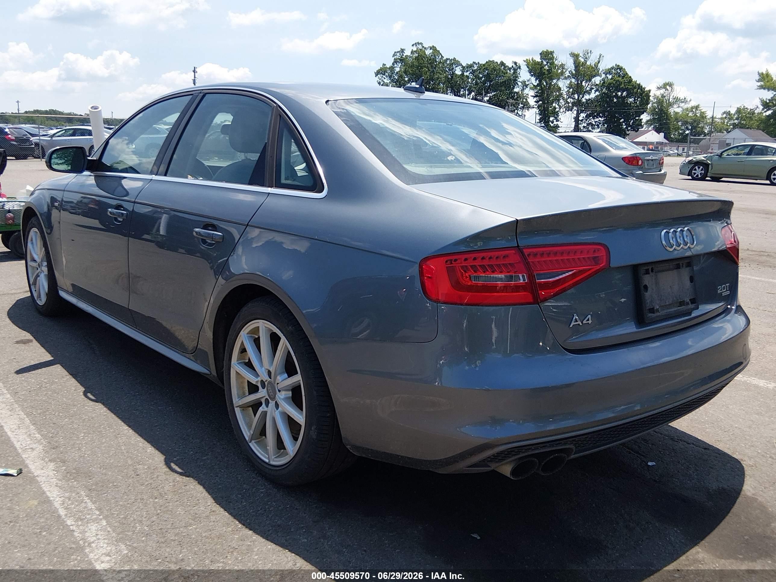 2014 Audi A4 2.0t Premium Gray vin: WAUFFAFL9EN026104