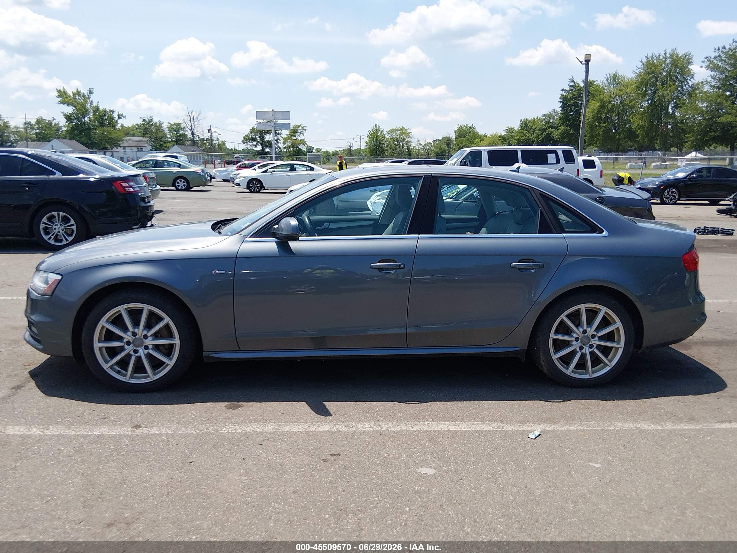 2014 Audi A4 2.0t Premium Gray vin: WAUFFAFL9EN026104