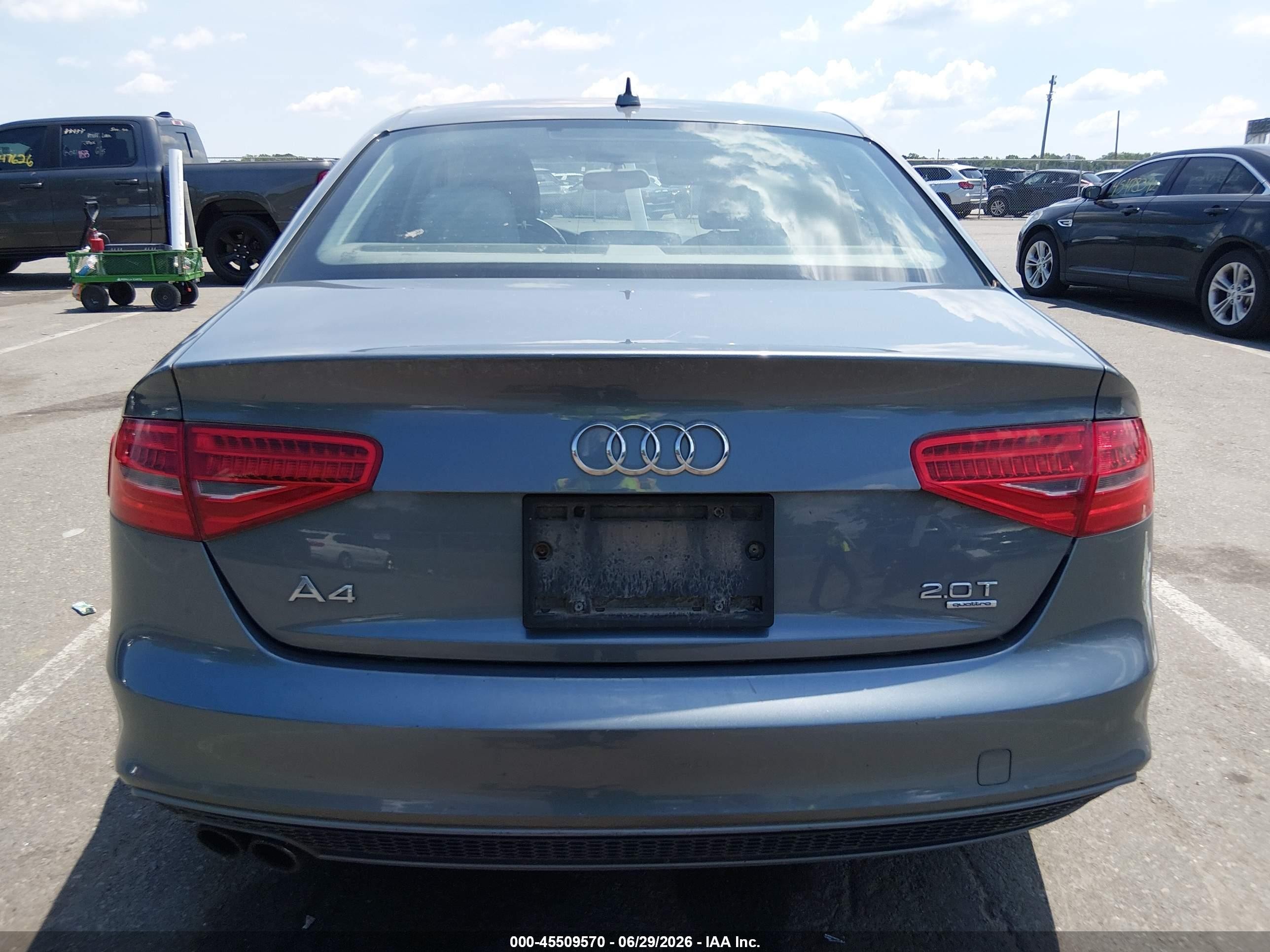 2014 Audi A4 2.0t Premium Gray vin: WAUFFAFL9EN026104