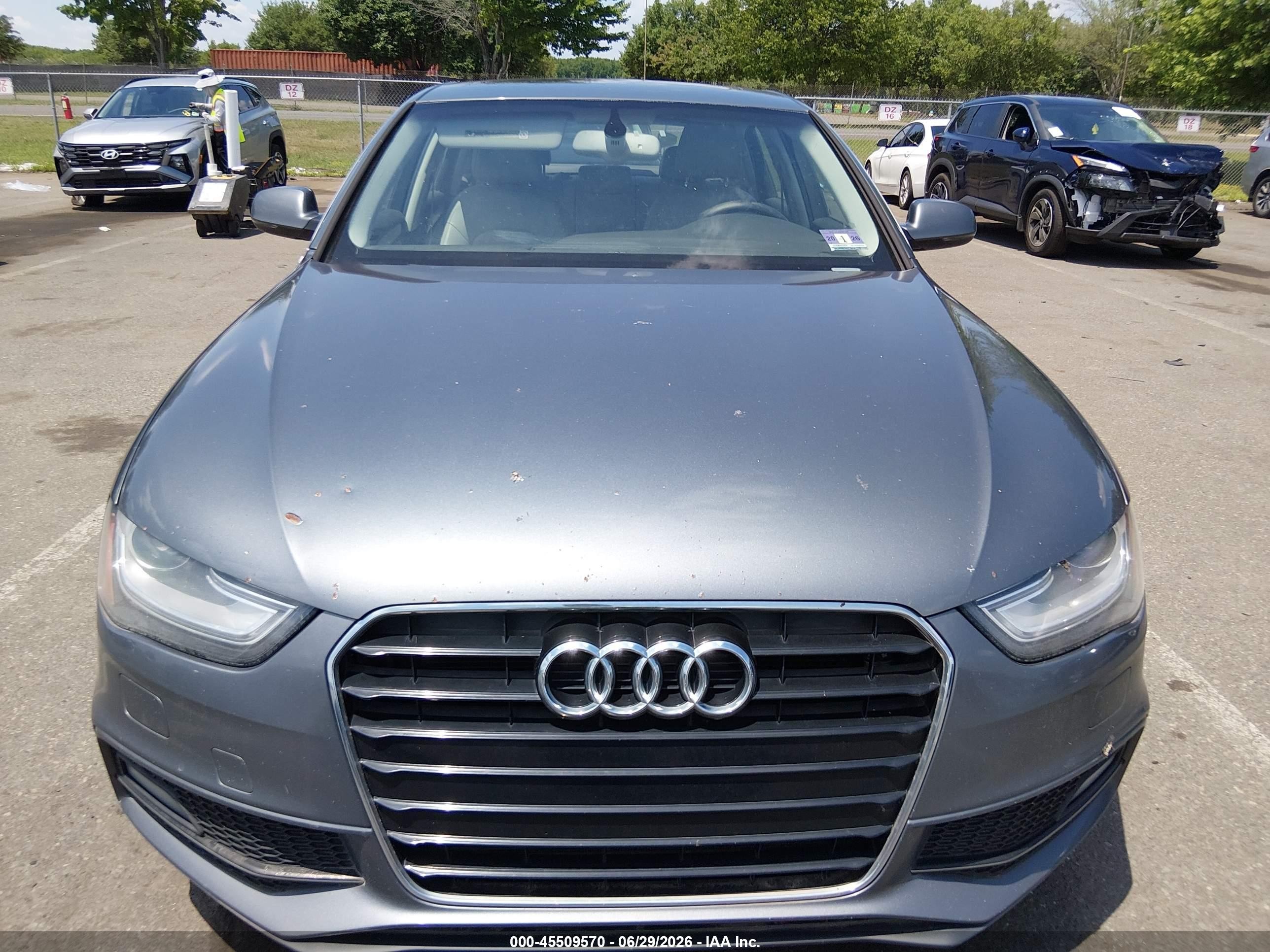 2014 Audi A4 2.0t Premium Gray vin: WAUFFAFL9EN026104