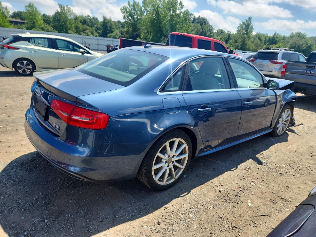 2015 Audi A4 Premium Plus Blue vin: WAUFFAFL9FA070516