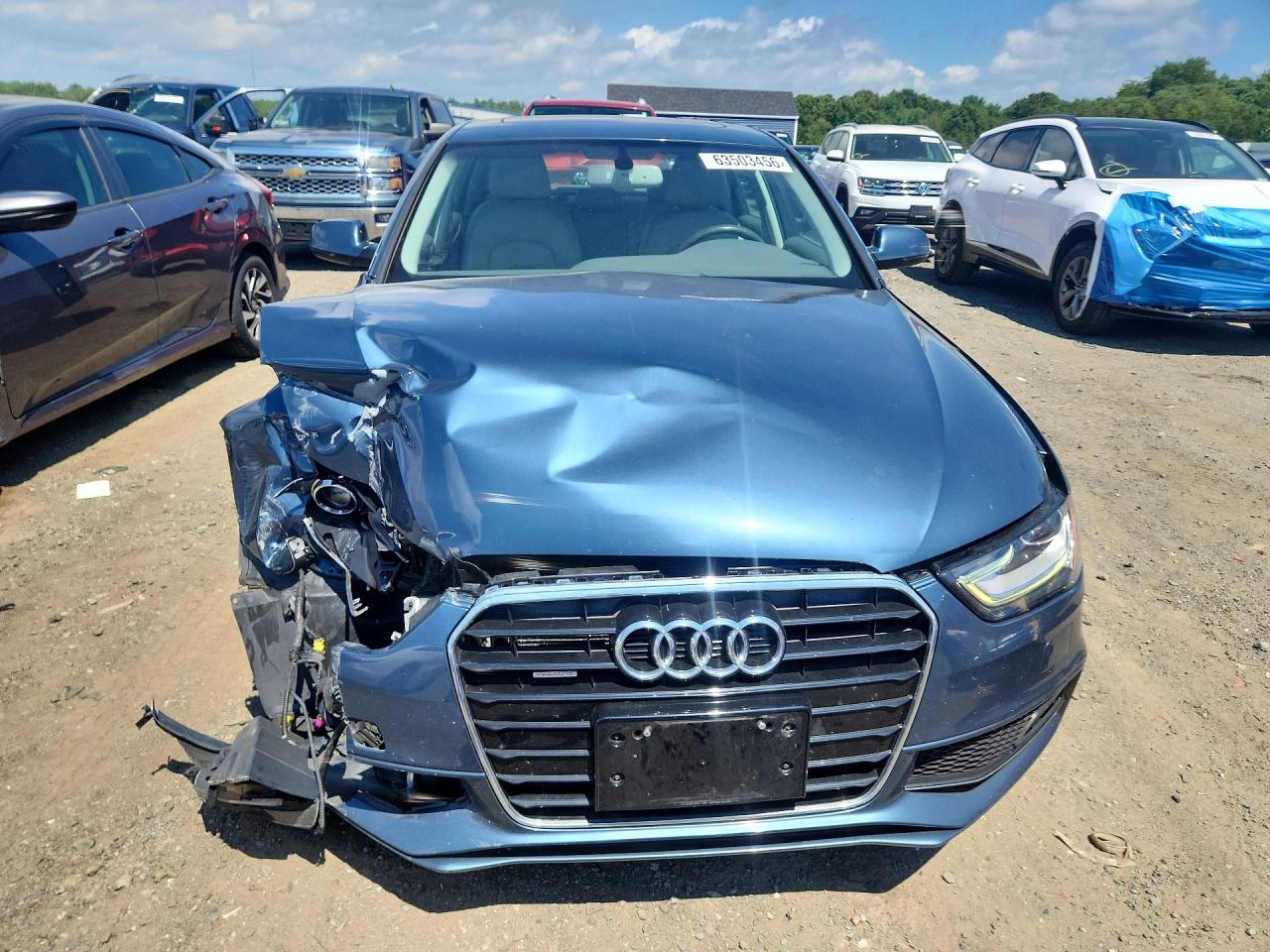 2015 Audi A4 Premium Plus Blue vin: WAUFFAFL9FA070516