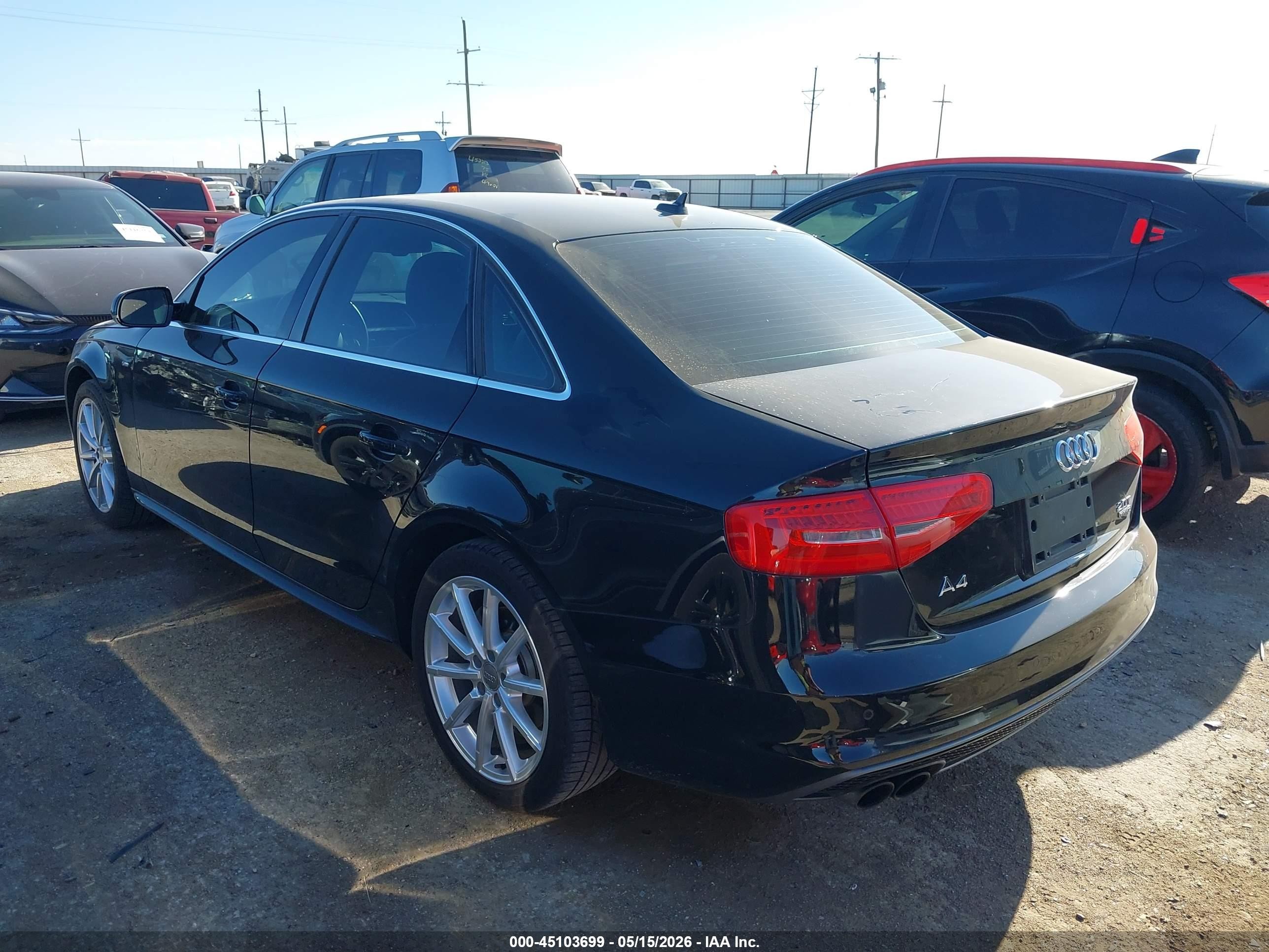 2015 Audi A4 2.0t Premium Black vin: WAUFFAFL9FN025164
