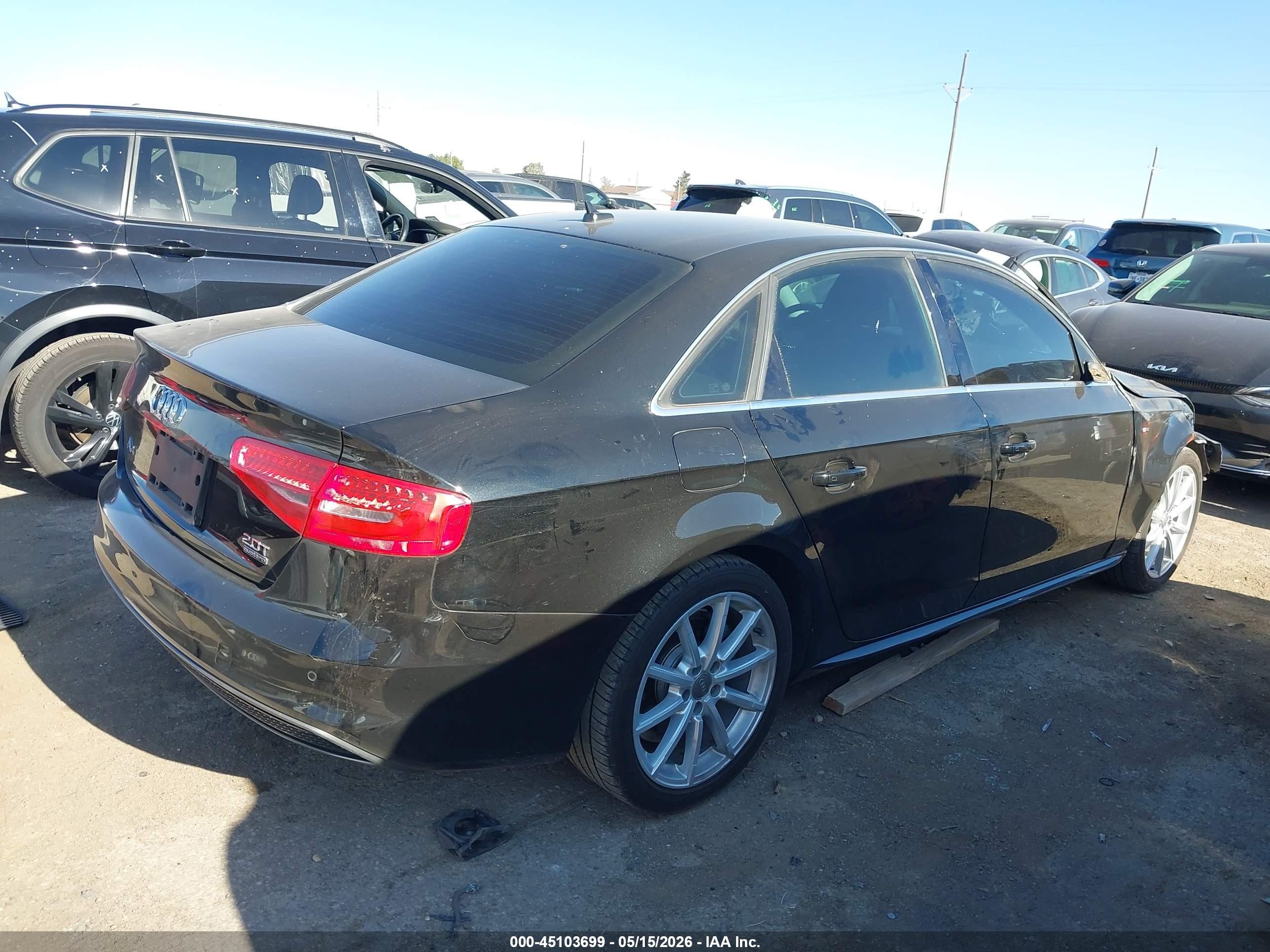 2015 Audi A4 2.0t Premium Black vin: WAUFFAFL9FN025164