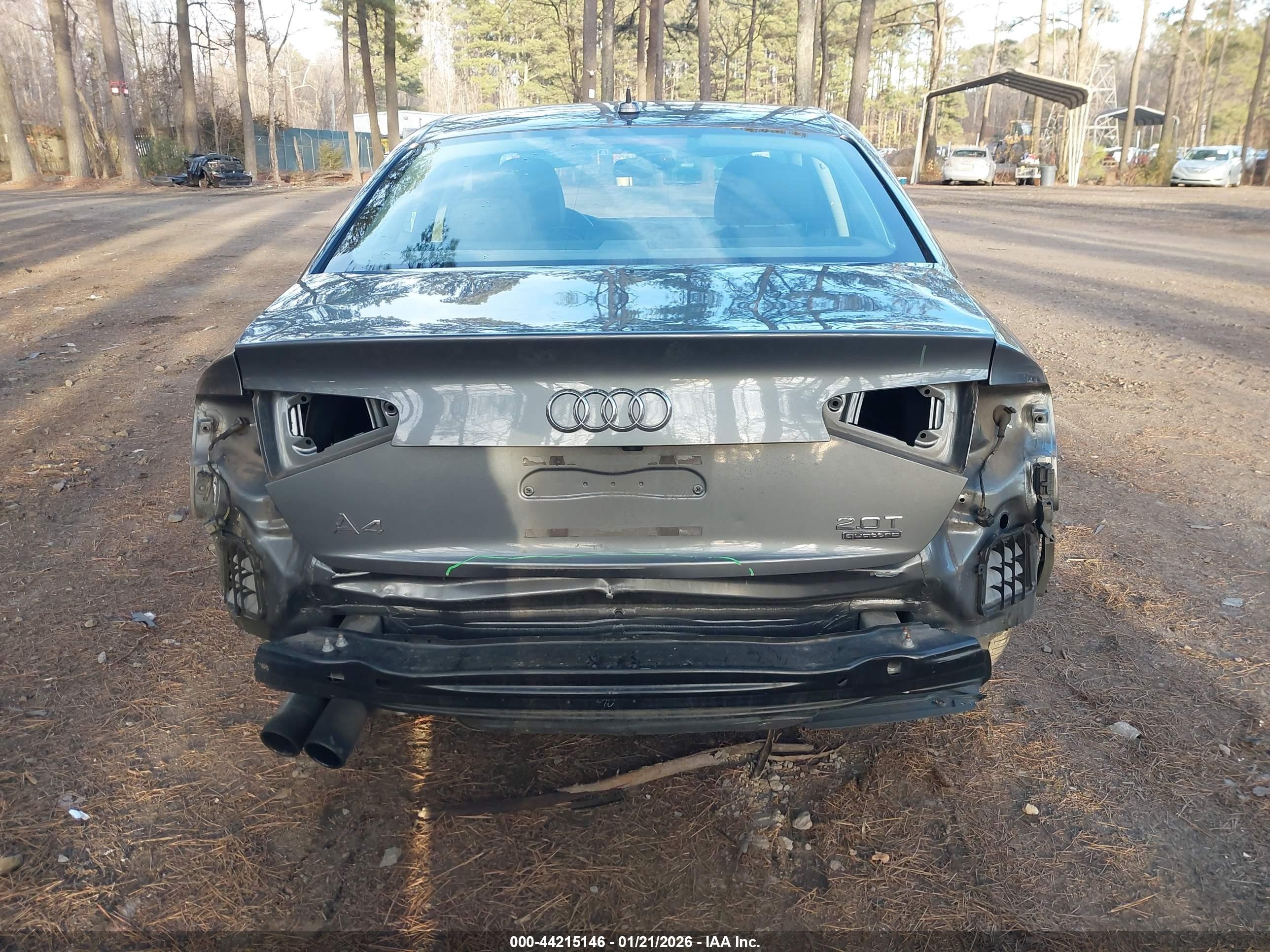 2015 Audi A4 2.0t Premium Gray vin: WAUFFAFL9FN037699