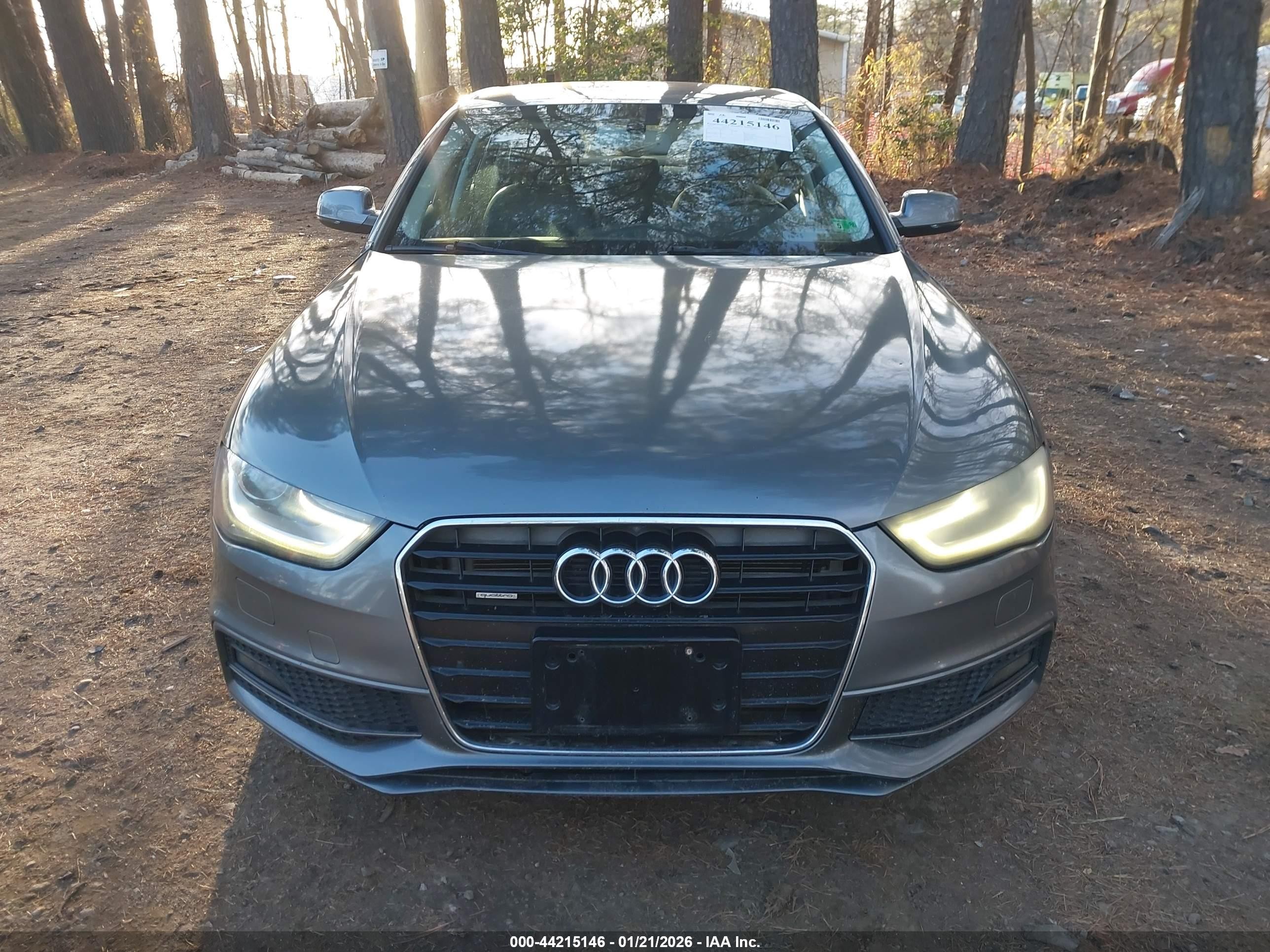 2015 Audi A4 2.0t Premium Gray vin: WAUFFAFL9FN037699
