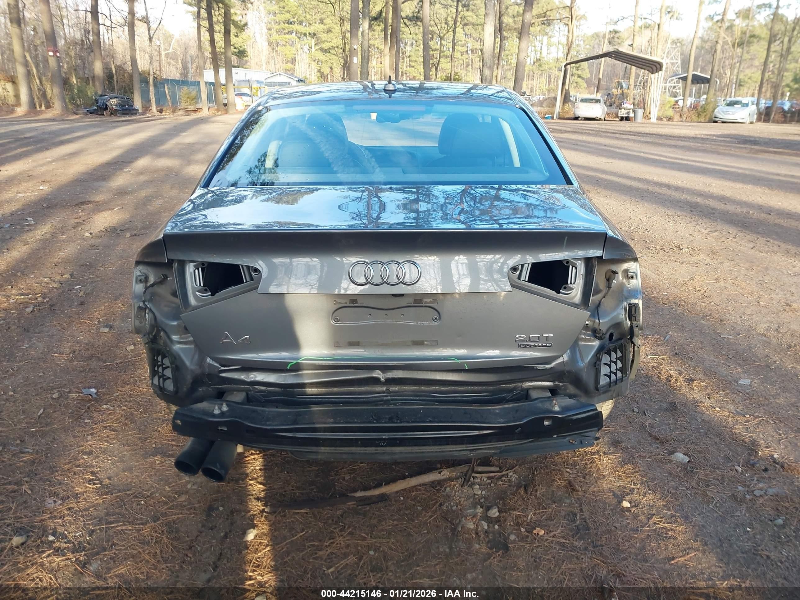 2015 Audi A4 2.0t Premium Gray vin: WAUFFAFL9FN037699