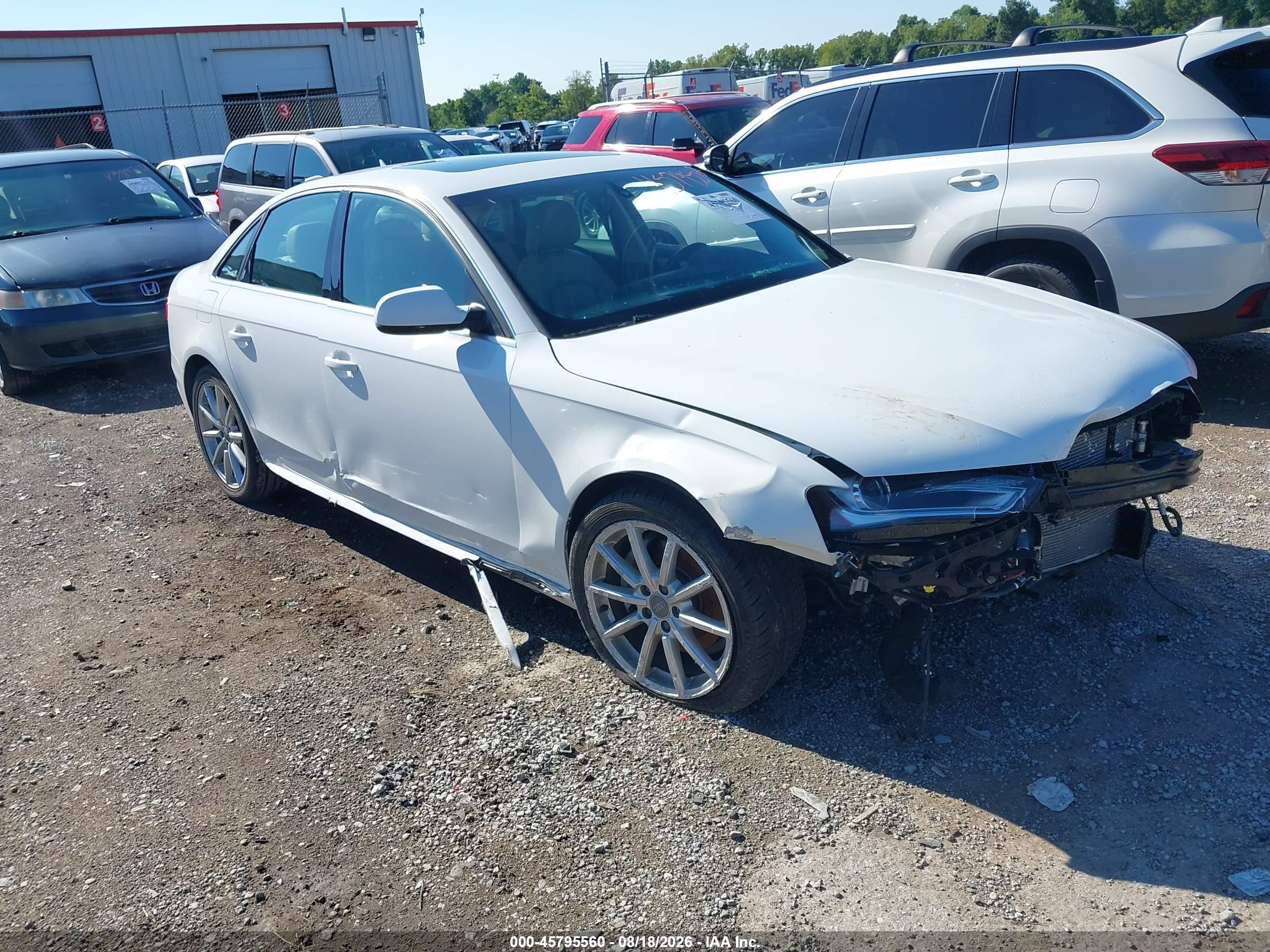 2016 Audi A4 Premium Plus Белый vin: WAUFFAFL9GA004081