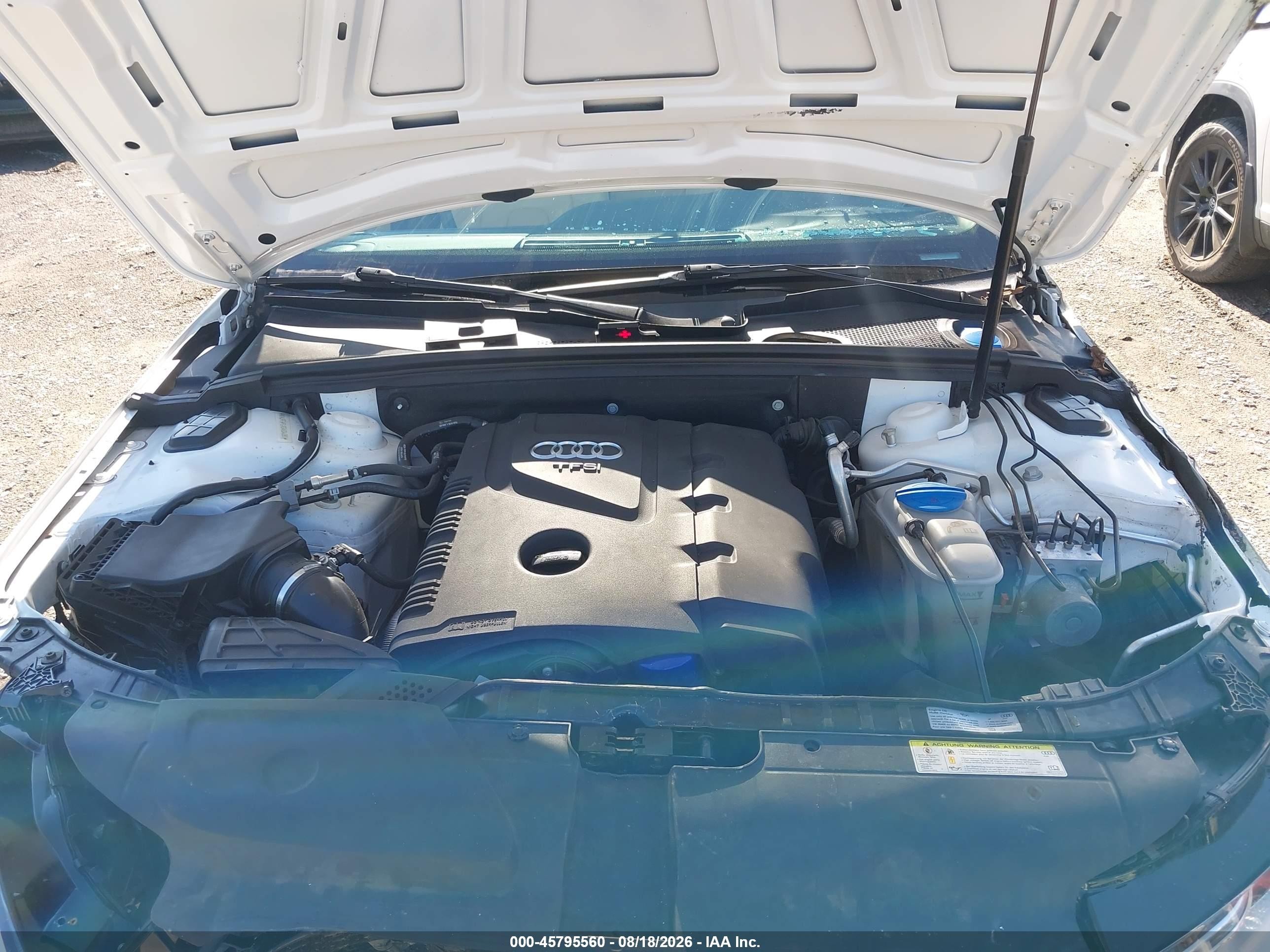2016 Audi A4 Premium Plus White vin: WAUFFAFL9GA004081