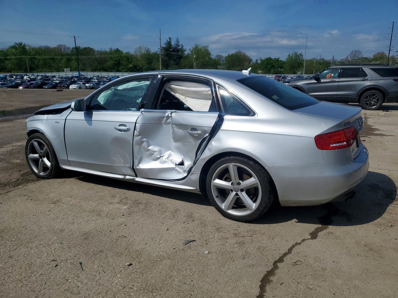 2012 Audi A4 Premium Plus Silver vin: WAUFFAFLXCA103244