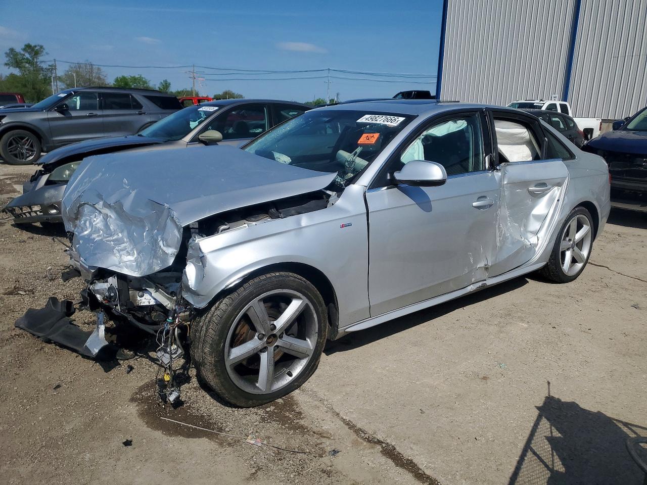 2012 Audi A4 Premium Plus Silver vin: WAUFFAFLXCA103244