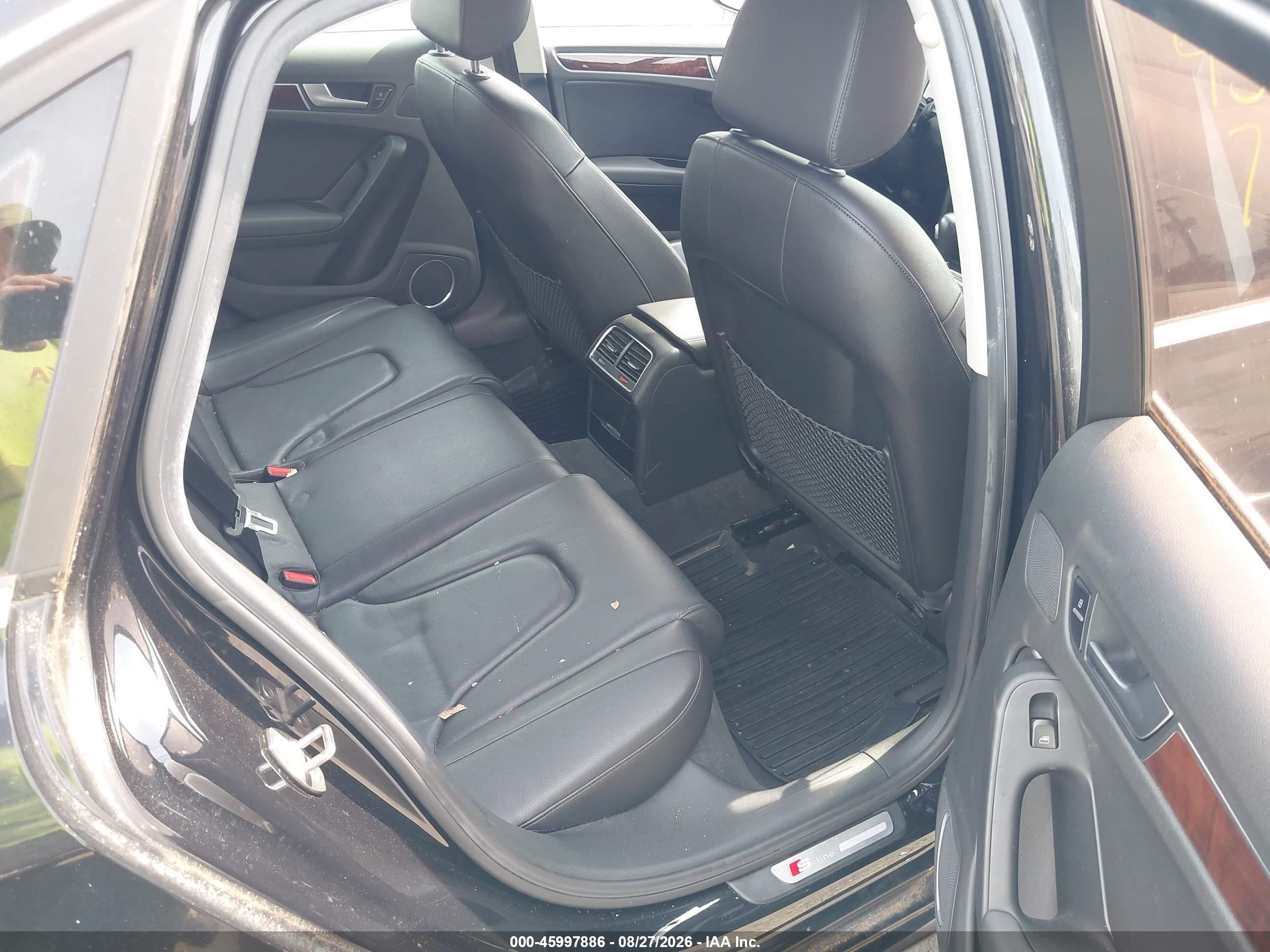 2012 Audi A4 2.0t Premium Black vin: WAUFFAFLXCA119850