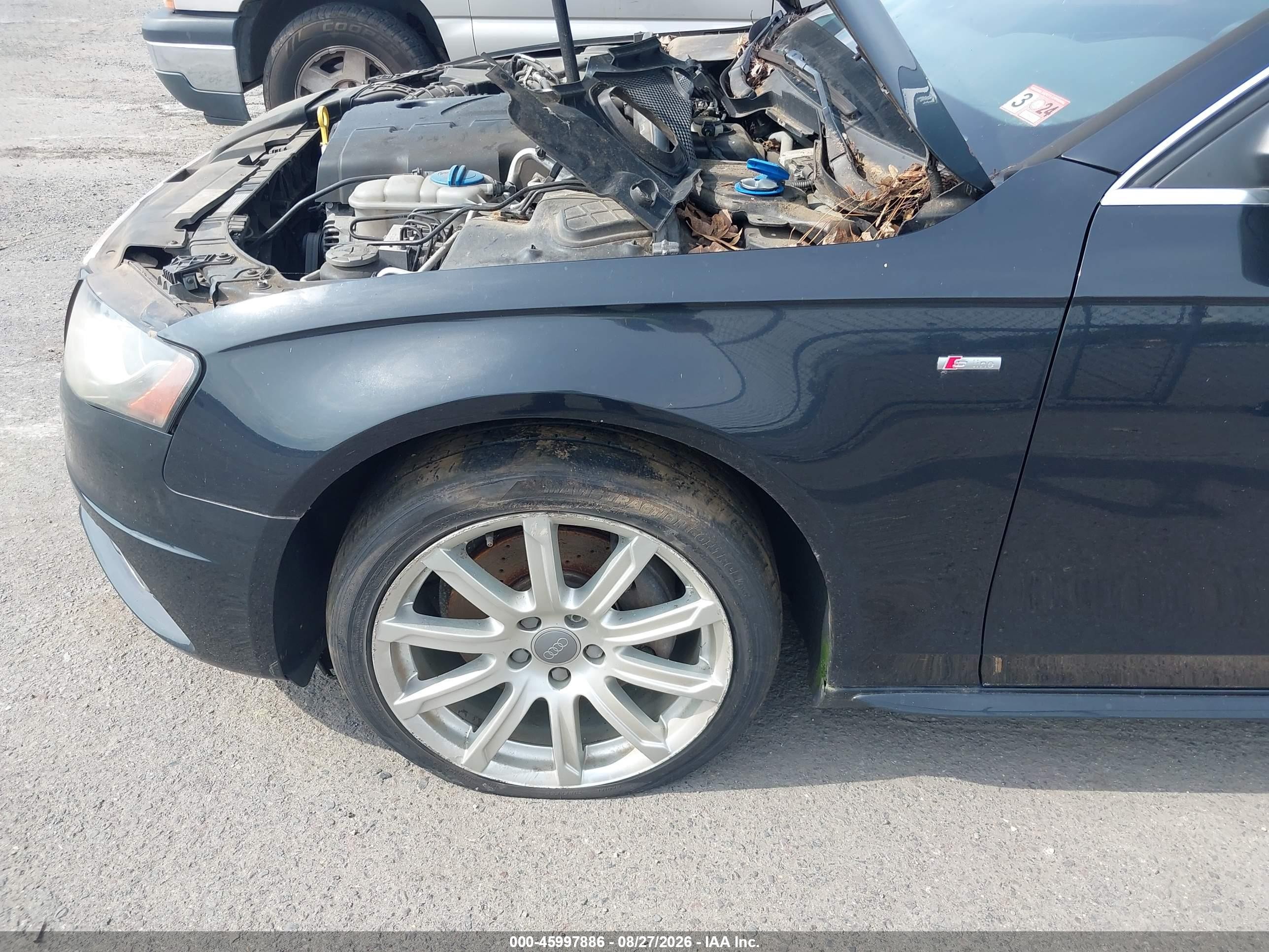 2012 Audi A4 2.0t Premium Black vin: WAUFFAFLXCA119850