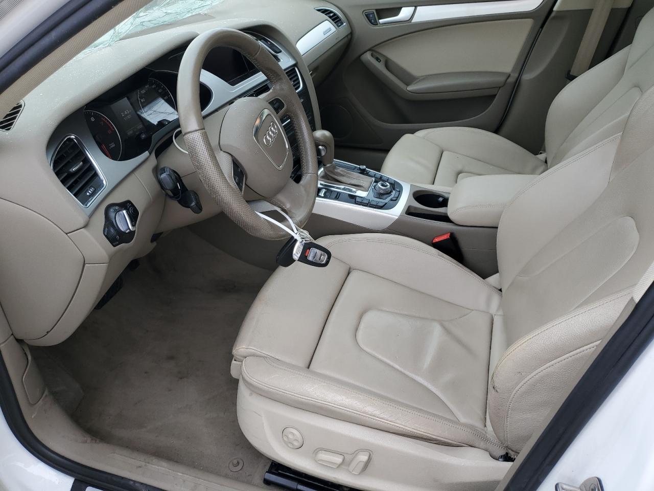 2012 Audi A4 Premium Plus   White vin: WAUFFAFLXCN011690