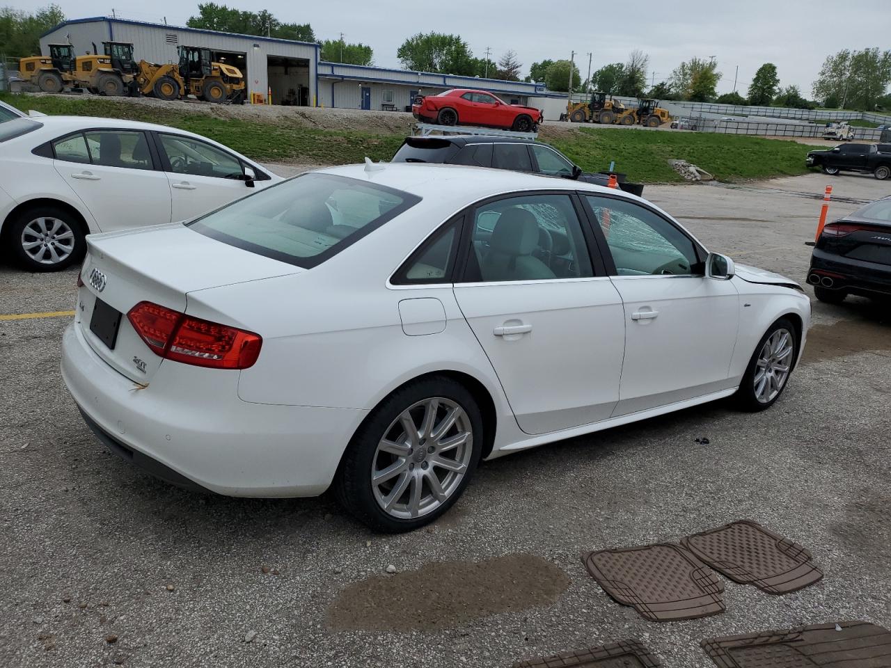 2012 Audi A4 Premium Plus   White vin: WAUFFAFLXCN011690