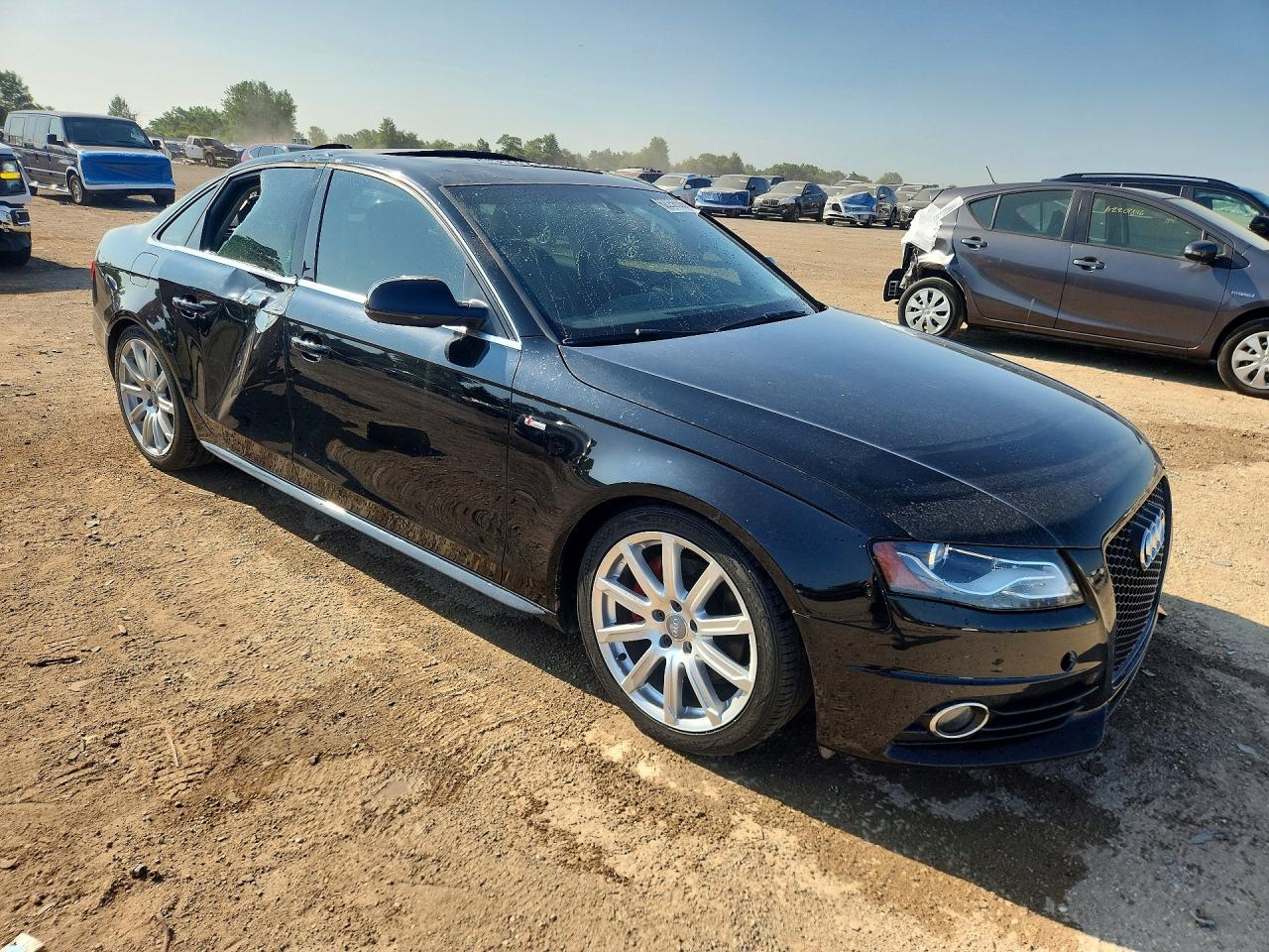 2012 Audi A4 Premium Plus Black vin: WAUFFAFLXCN012340
