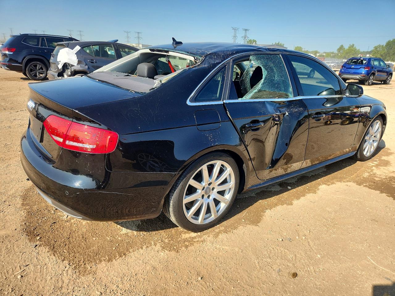 2012 Audi A4 Premium Plus Black vin: WAUFFAFLXCN012340
