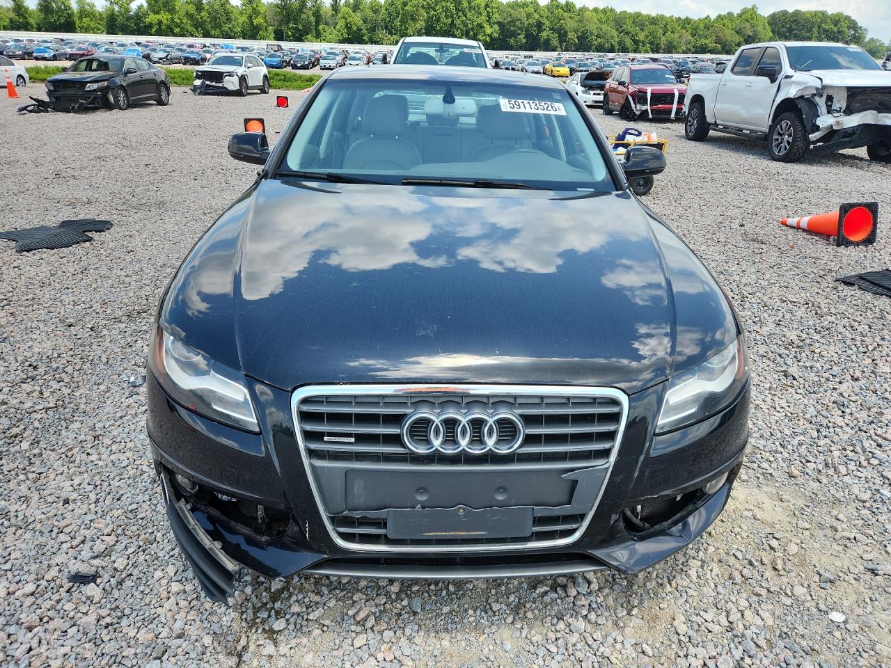 2012 Audi A4 Premium Plus Black vin: WAUFFAFLXCN014282
