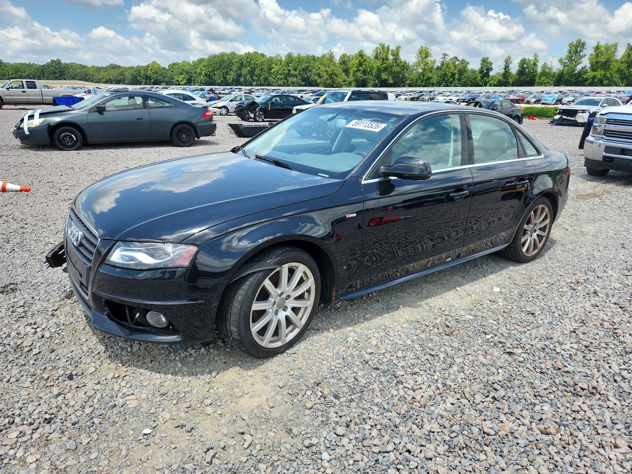 2012 Audi A4 Premium Plus Black vin: WAUFFAFLXCN014282