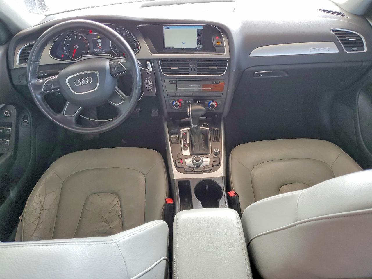 2013 Audi A4 Premium Plus White vin: WAUFFAFLXDA119719