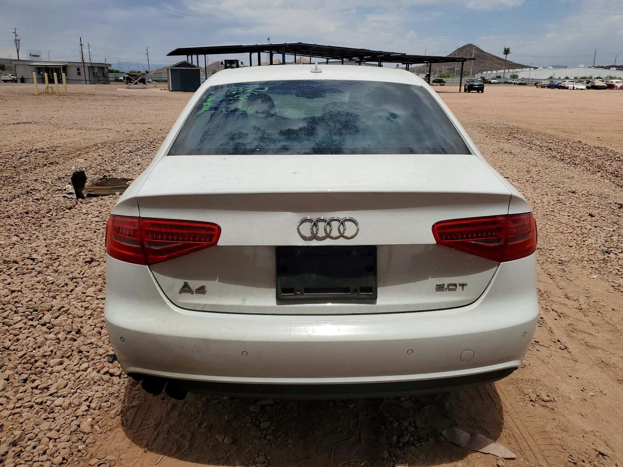 2013 Audi A4 Premium Plus White vin: WAUFFAFLXDA119719