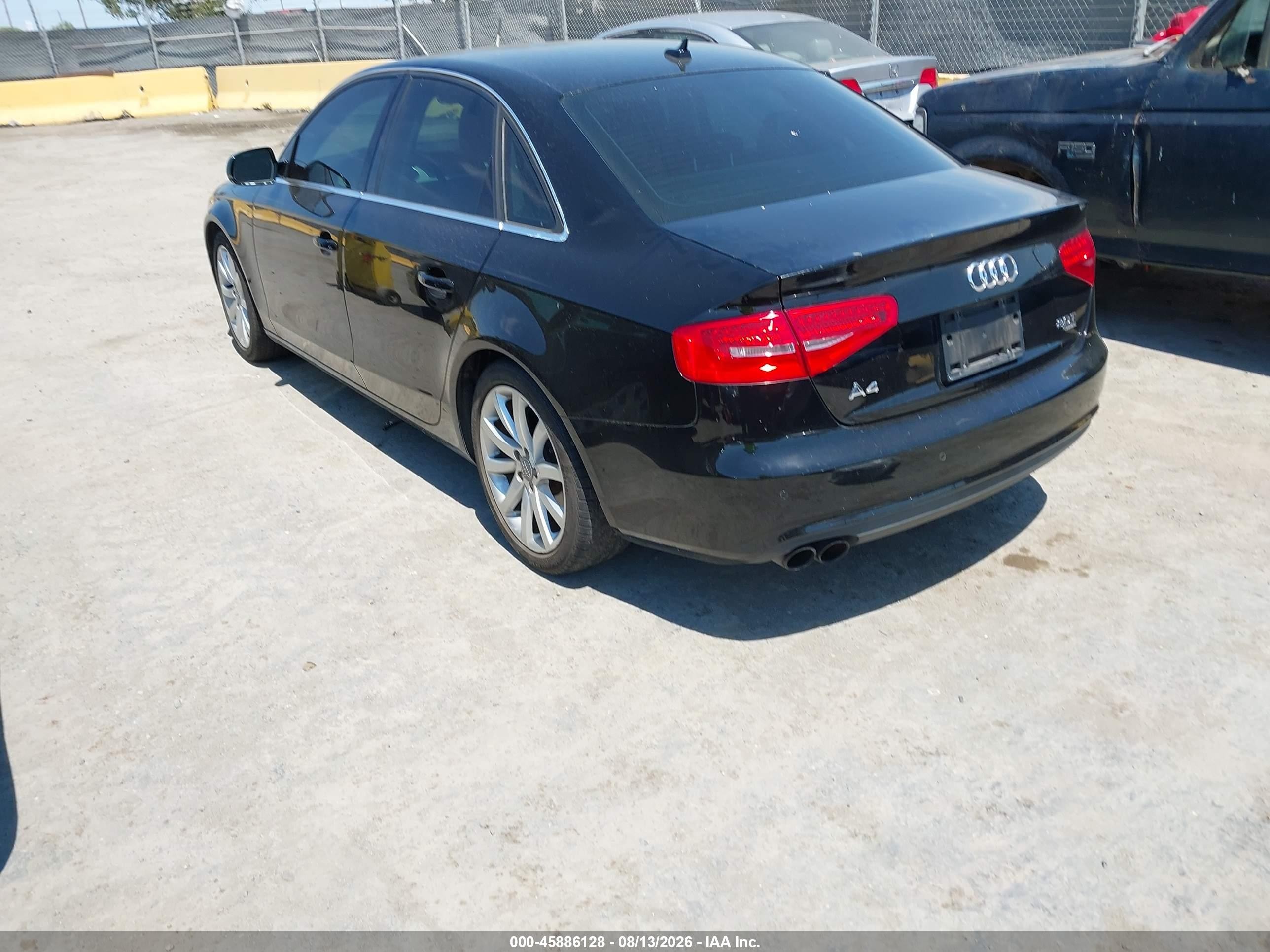 2013 Audi A4 Premium Plus Black vin: WAUFFAFLXDN011013