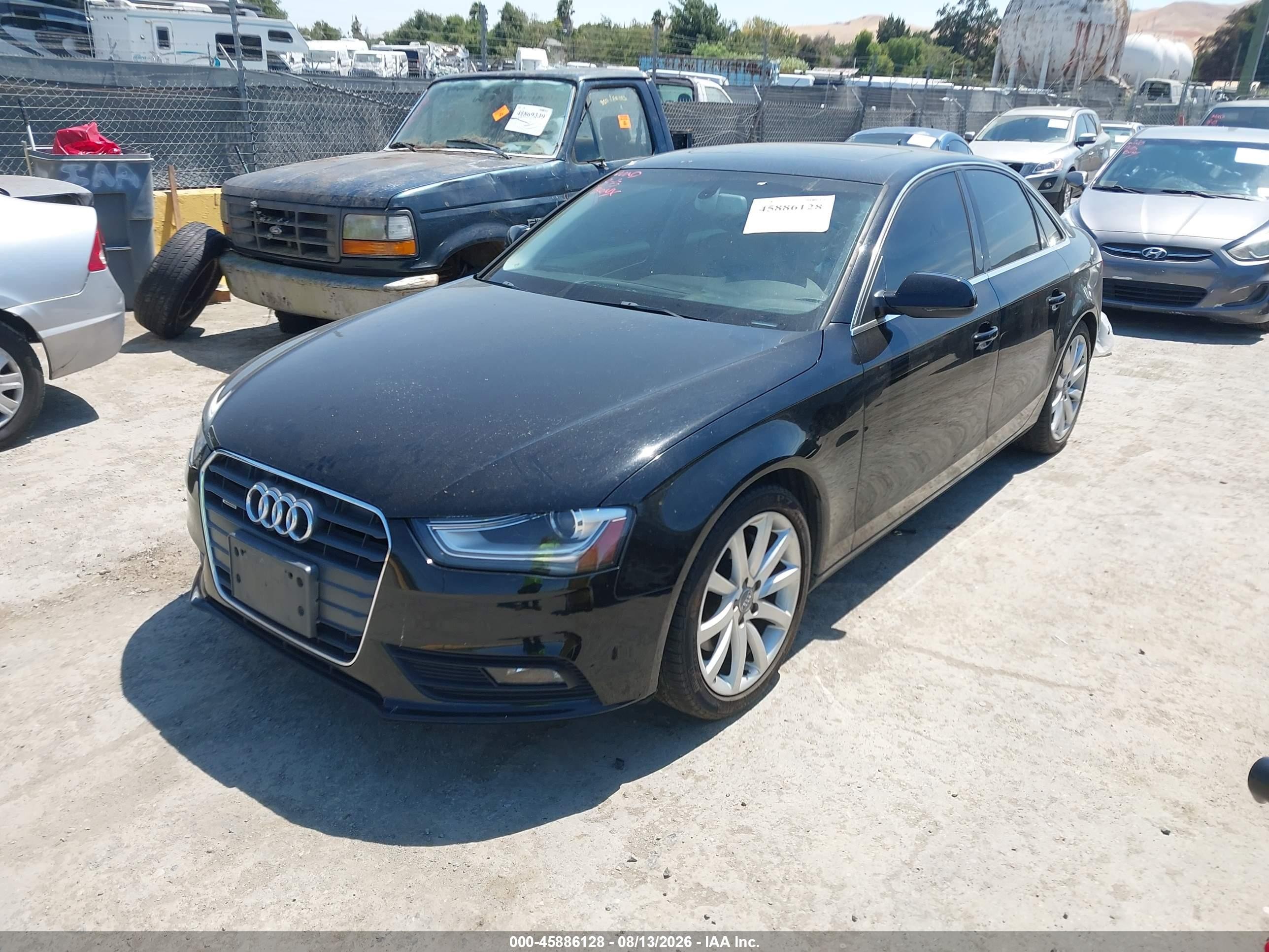 2013 Audi A4 Premium Plus Black vin: WAUFFAFLXDN011013
