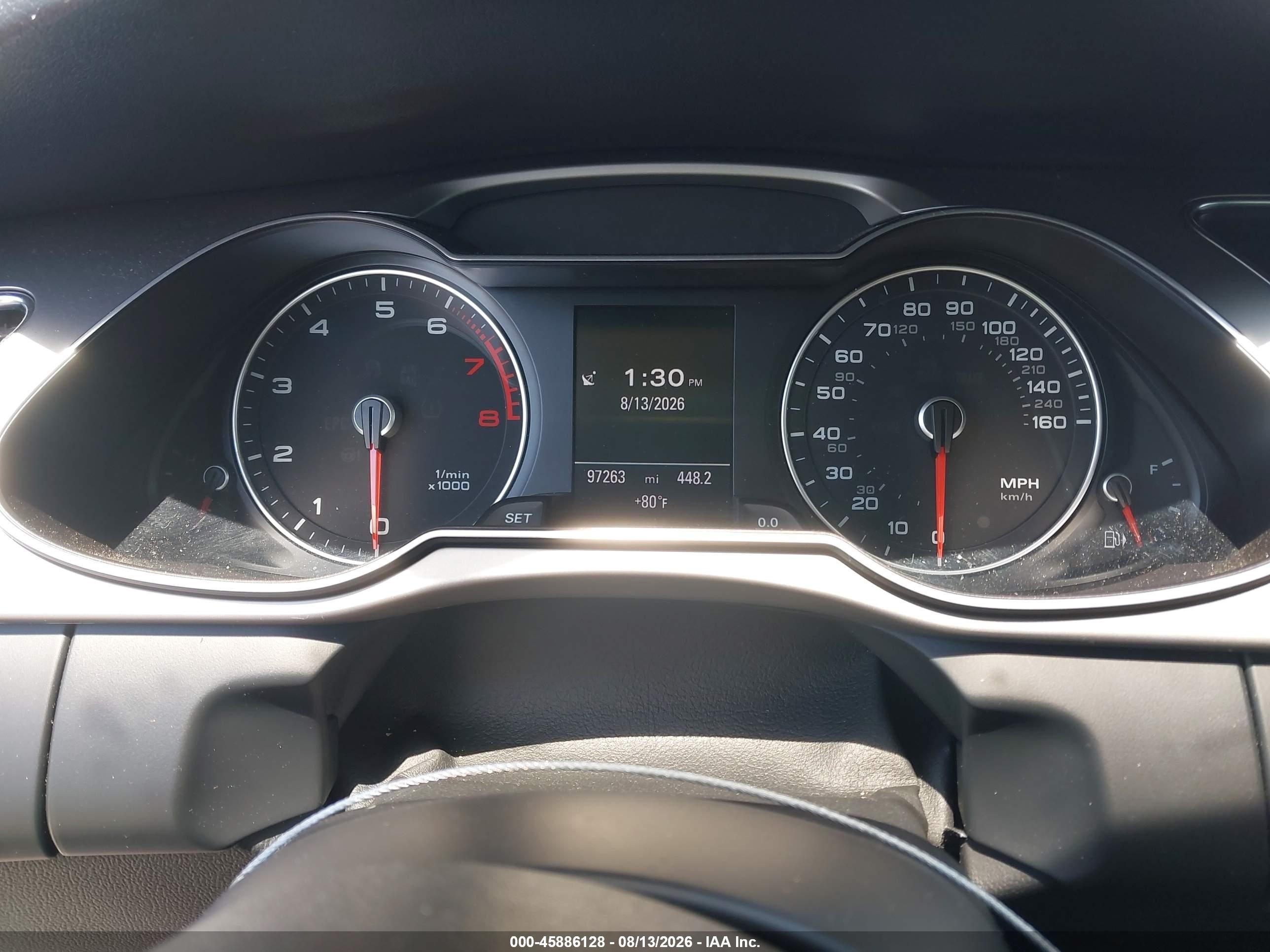 2013 Audi A4 Premium Plus Black vin: WAUFFAFLXDN011013