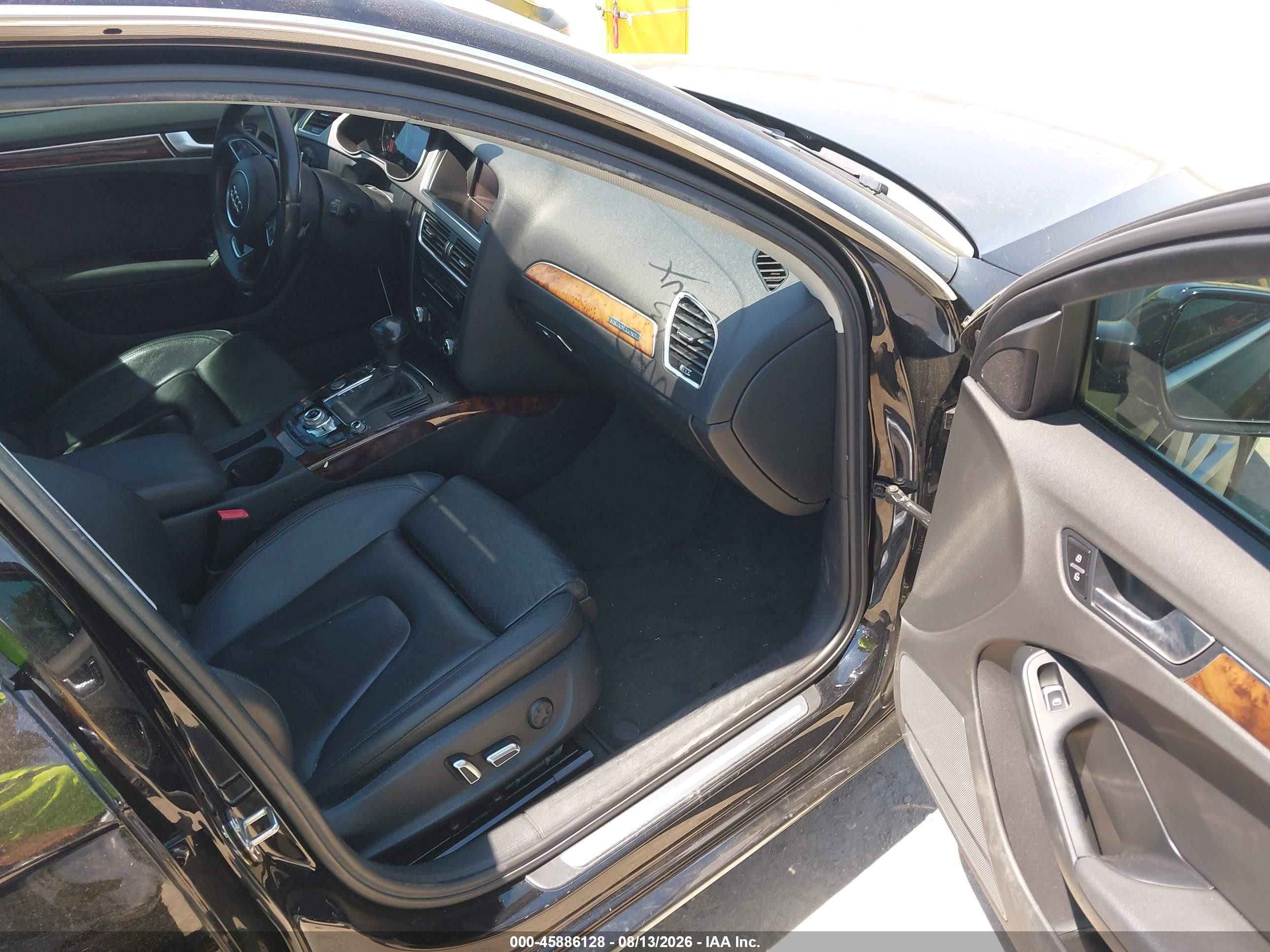 2013 Audi A4 Premium Plus Black vin: WAUFFAFLXDN011013
