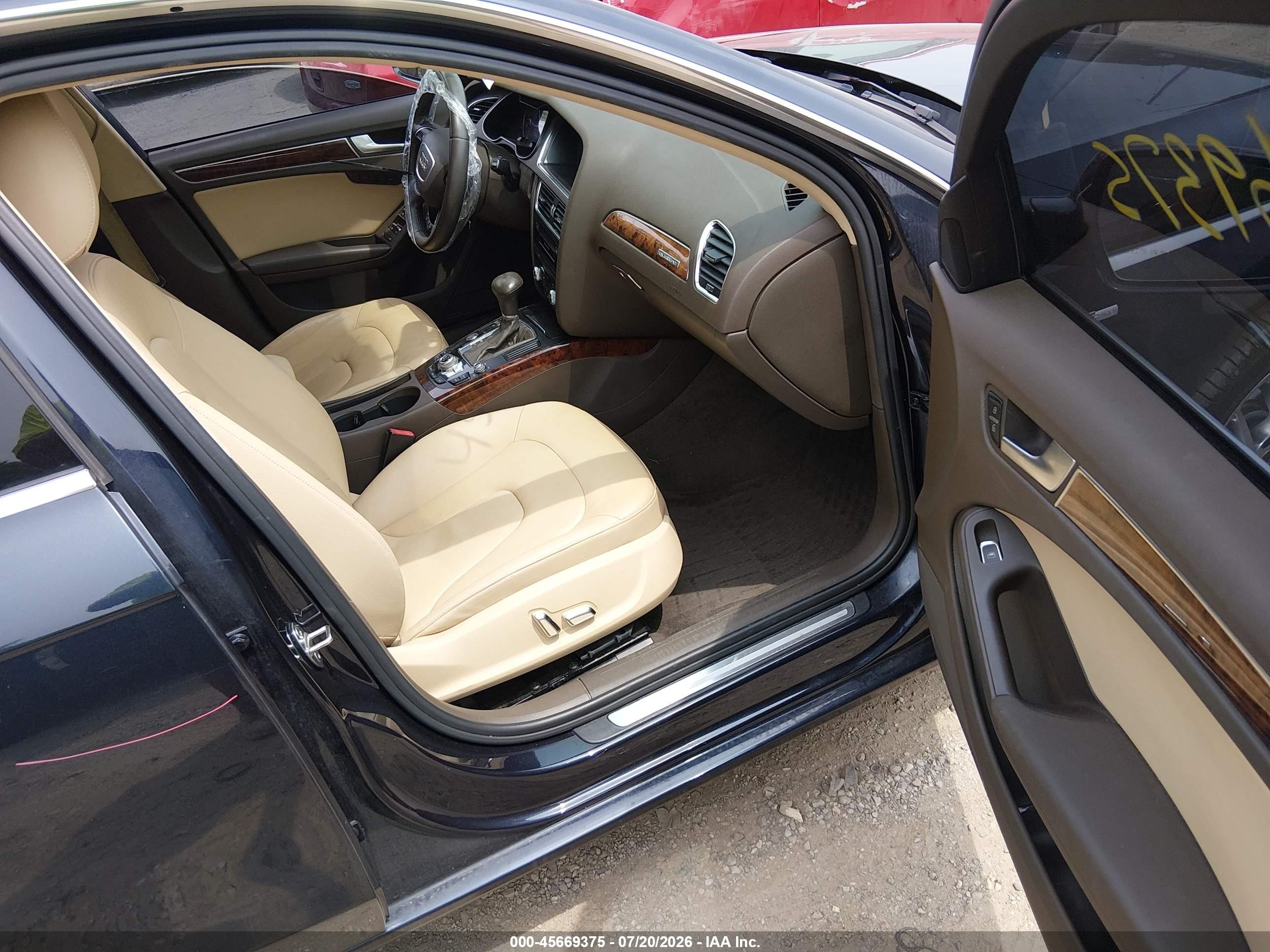 2013 Audi A4 2.0t Premium Blue vin: WAUFFAFLXDN012839