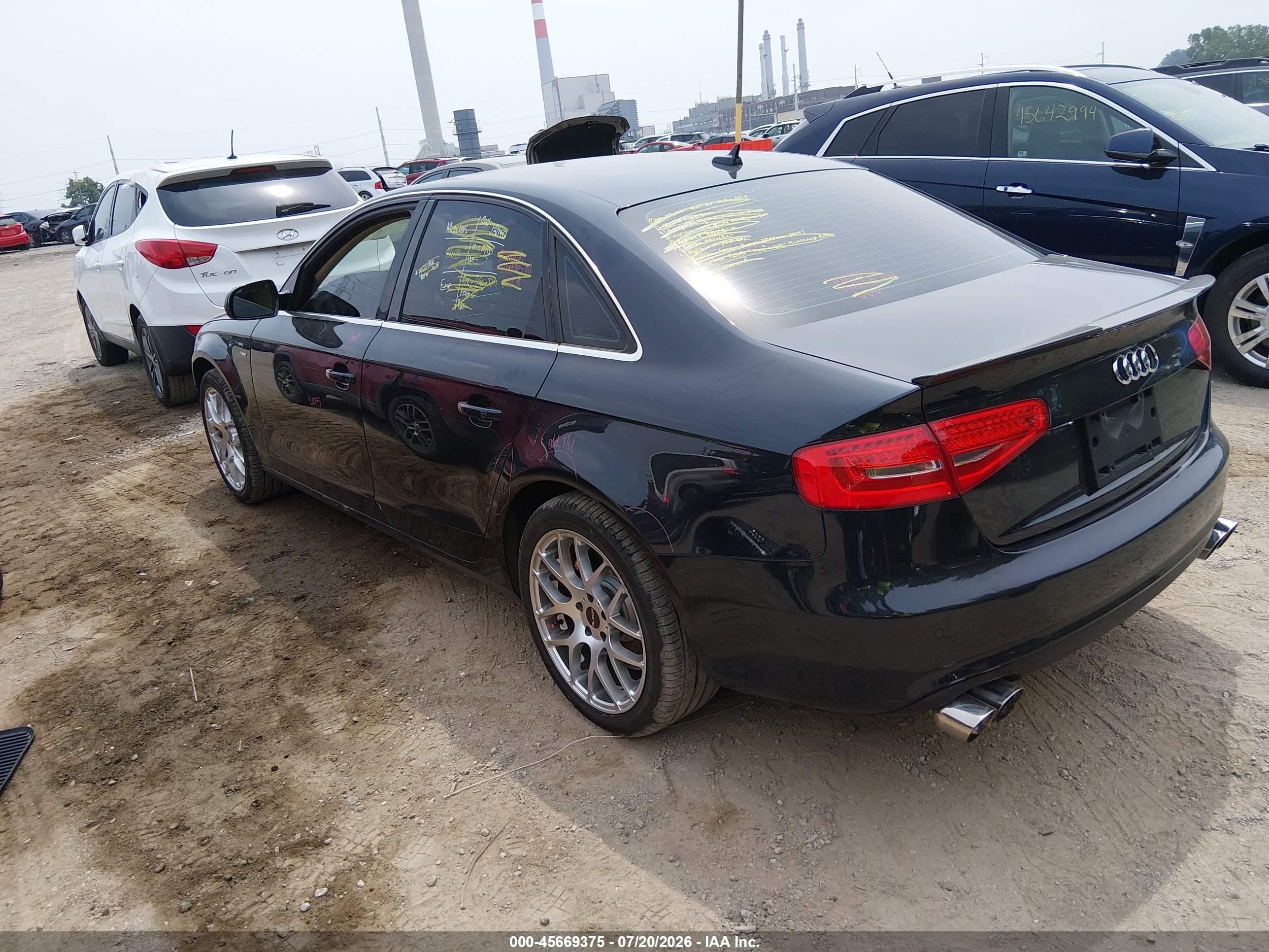 2013 Audi A4 2.0t Premium Blue vin: WAUFFAFLXDN012839