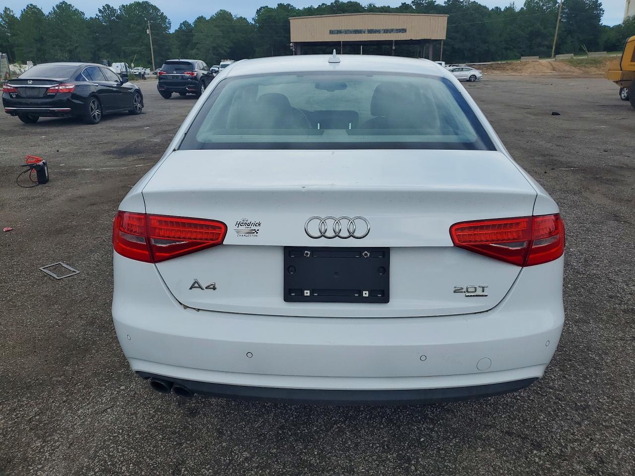 2013 Audi A4 Premium Plus White vin: WAUFFAFLXDN012842