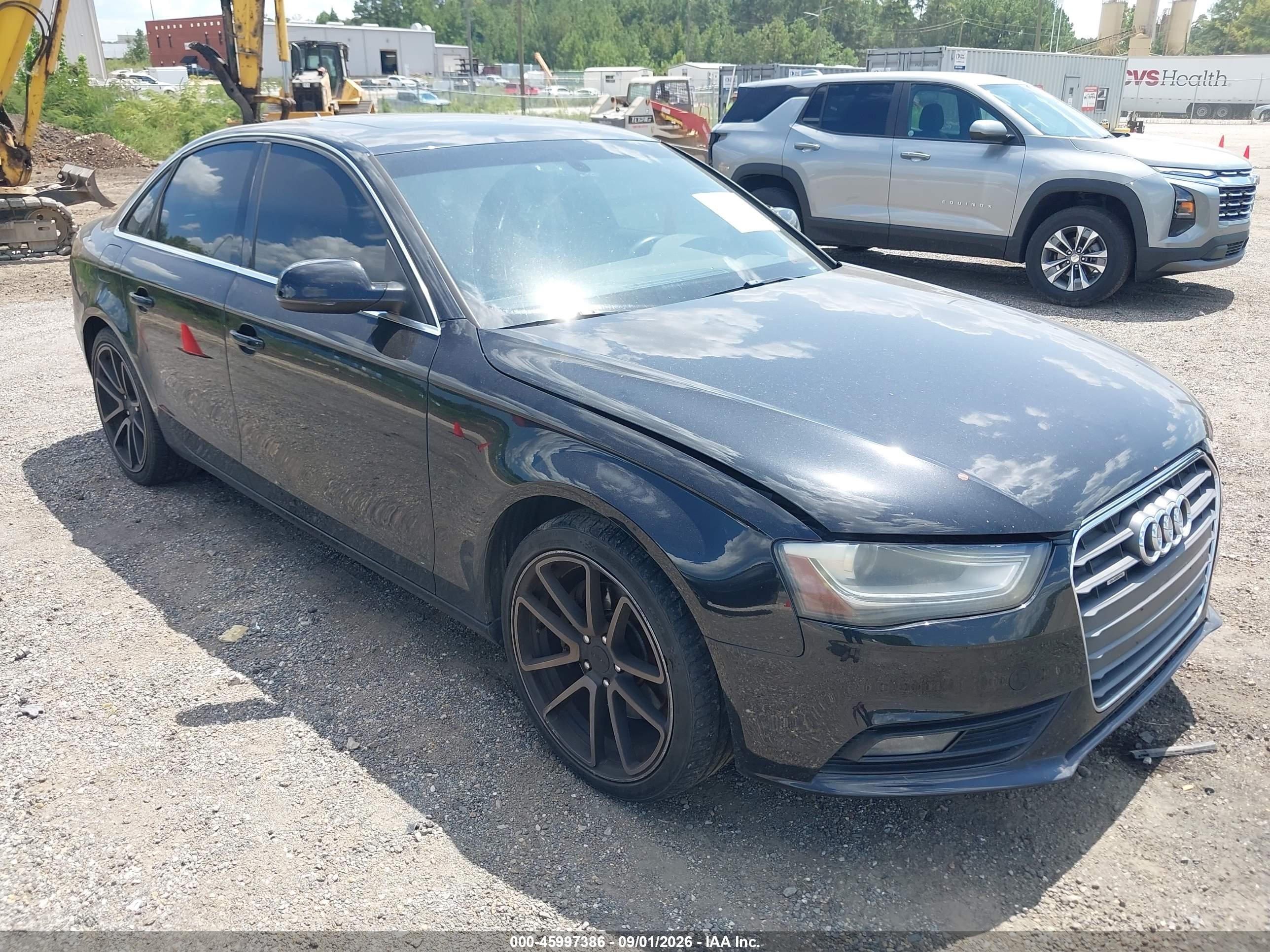 2013 Audi A4 2.0t Premium Черный vin: WAUFFAFLXDN028961