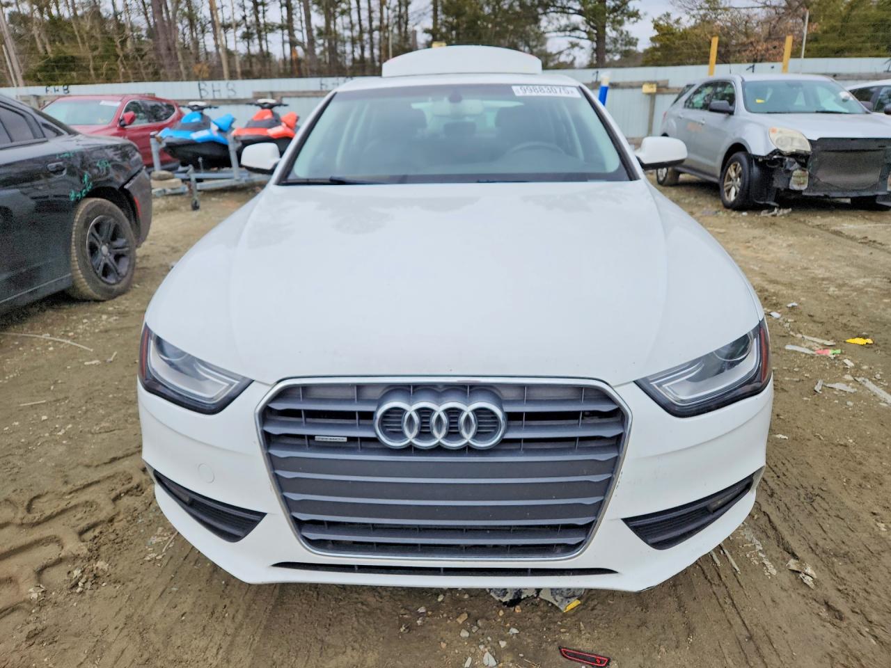 2013 Audi A4 Premium Plus White vin: WAUFFAFLXDN032959
