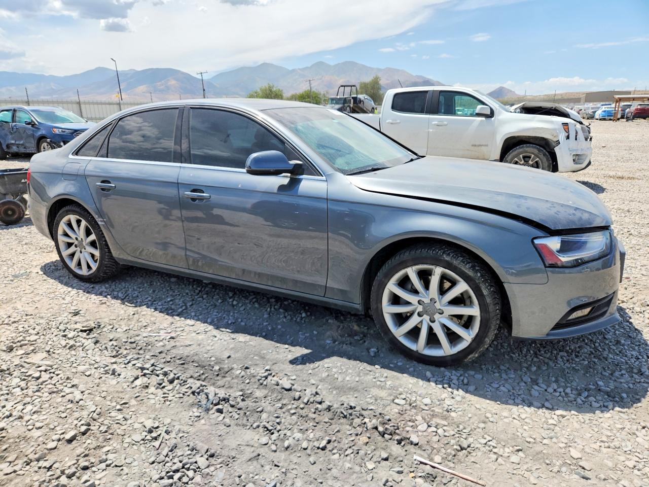 2013 Audi A4 Premium Plus Gray vin: WAUFFAFLXDN041905