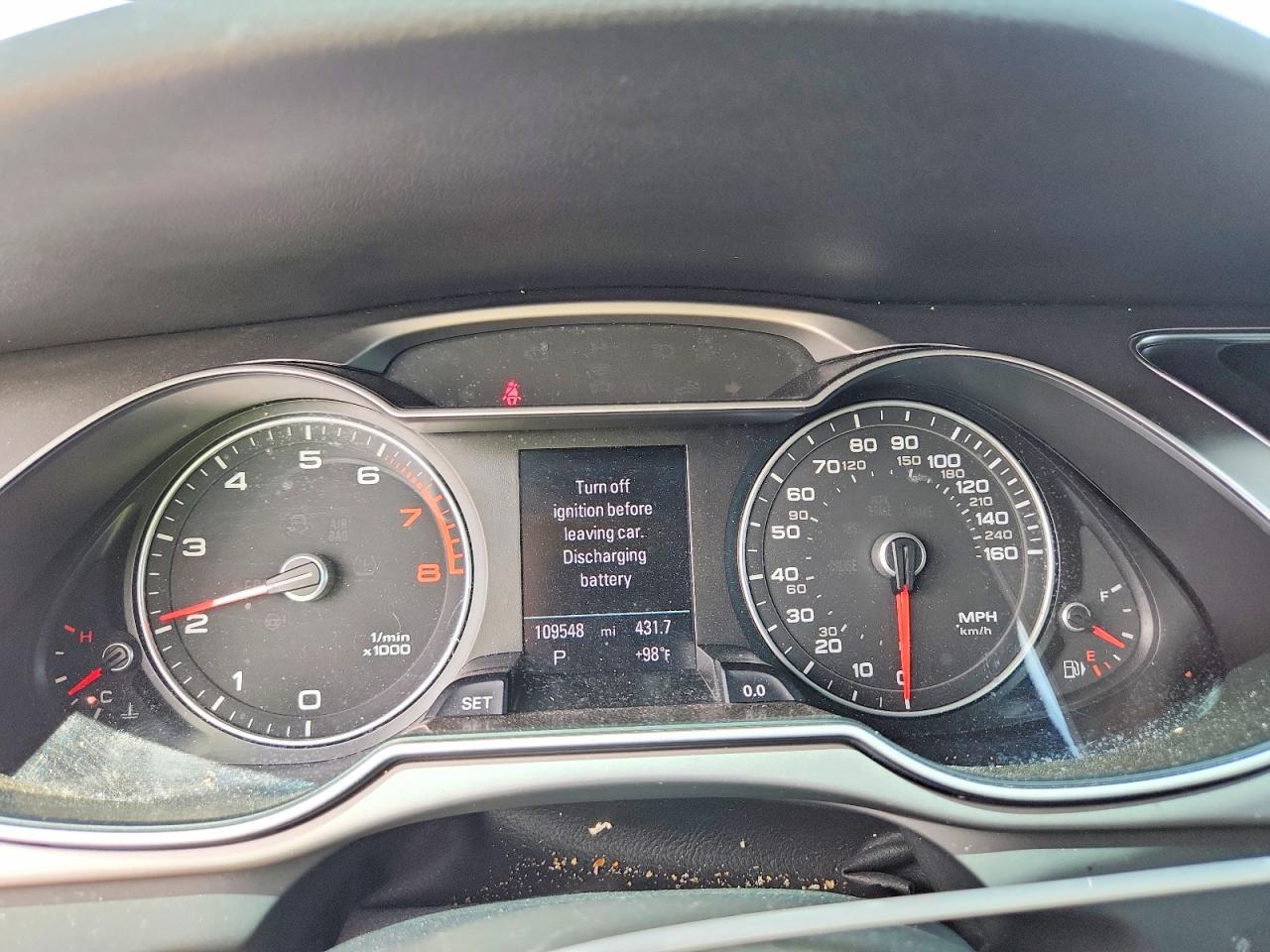 2013 Audi A4 Premium Plus Gray vin: WAUFFAFLXDN041905