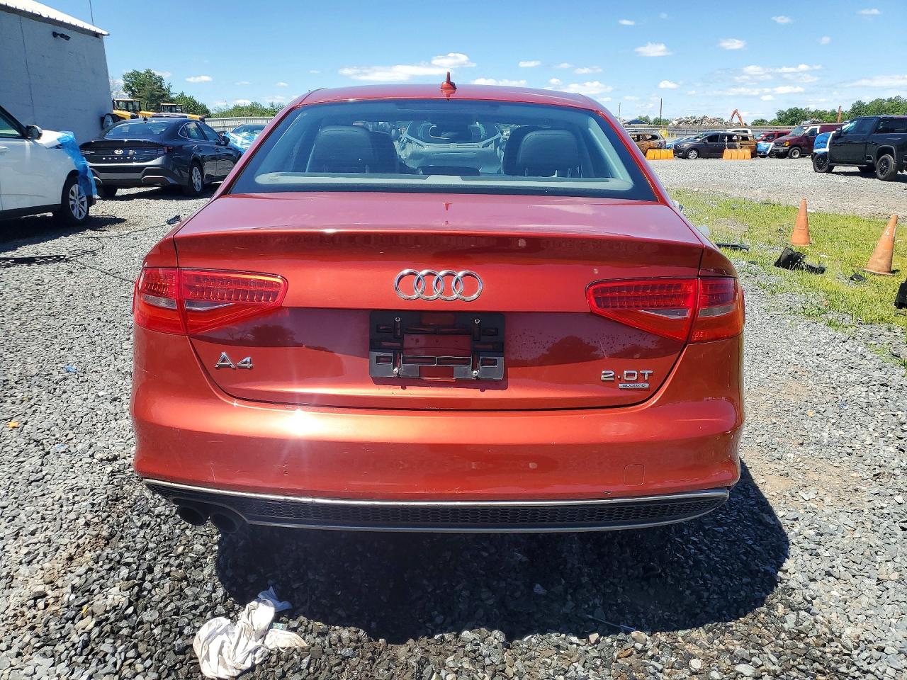 2014 Audi A4 Premium Plus Бордовый vin: WAUFFAFLXEN008274