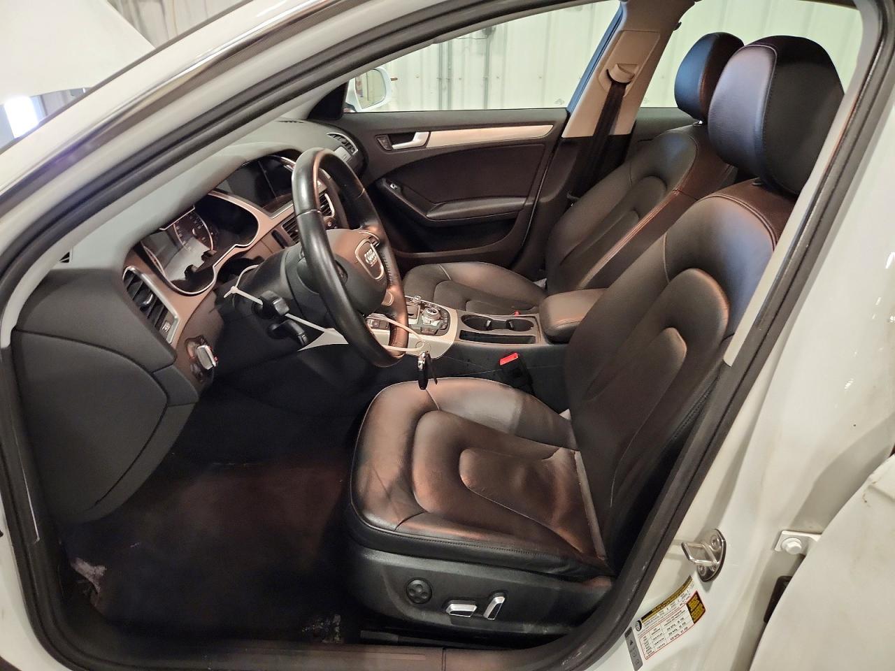 2014 Audi A4 Premium Plus White vin: WAUFFAFLXEN029528