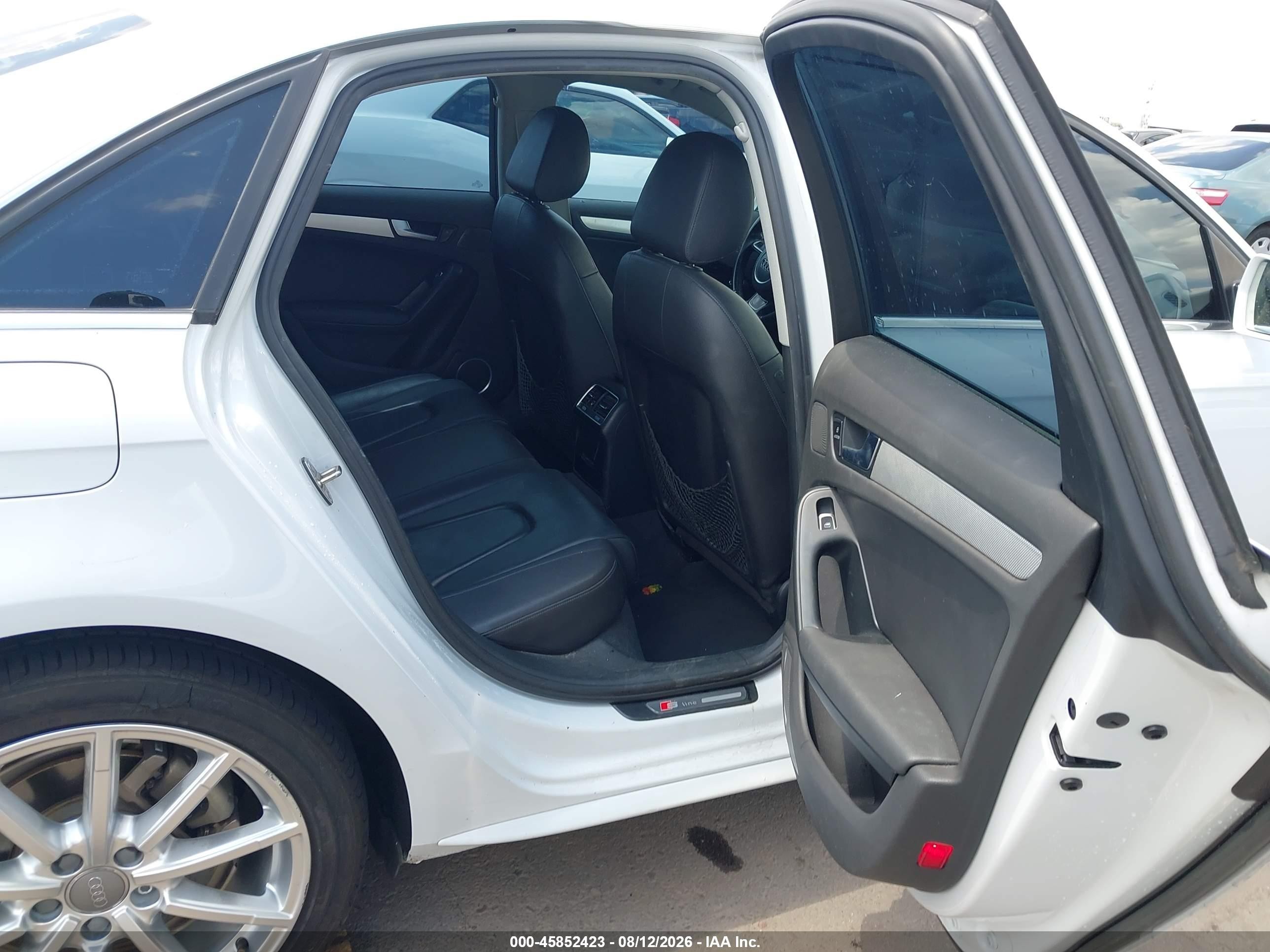 2015 Audi A4 2.0t Premium White vin: WAUFFAFLXFN009149