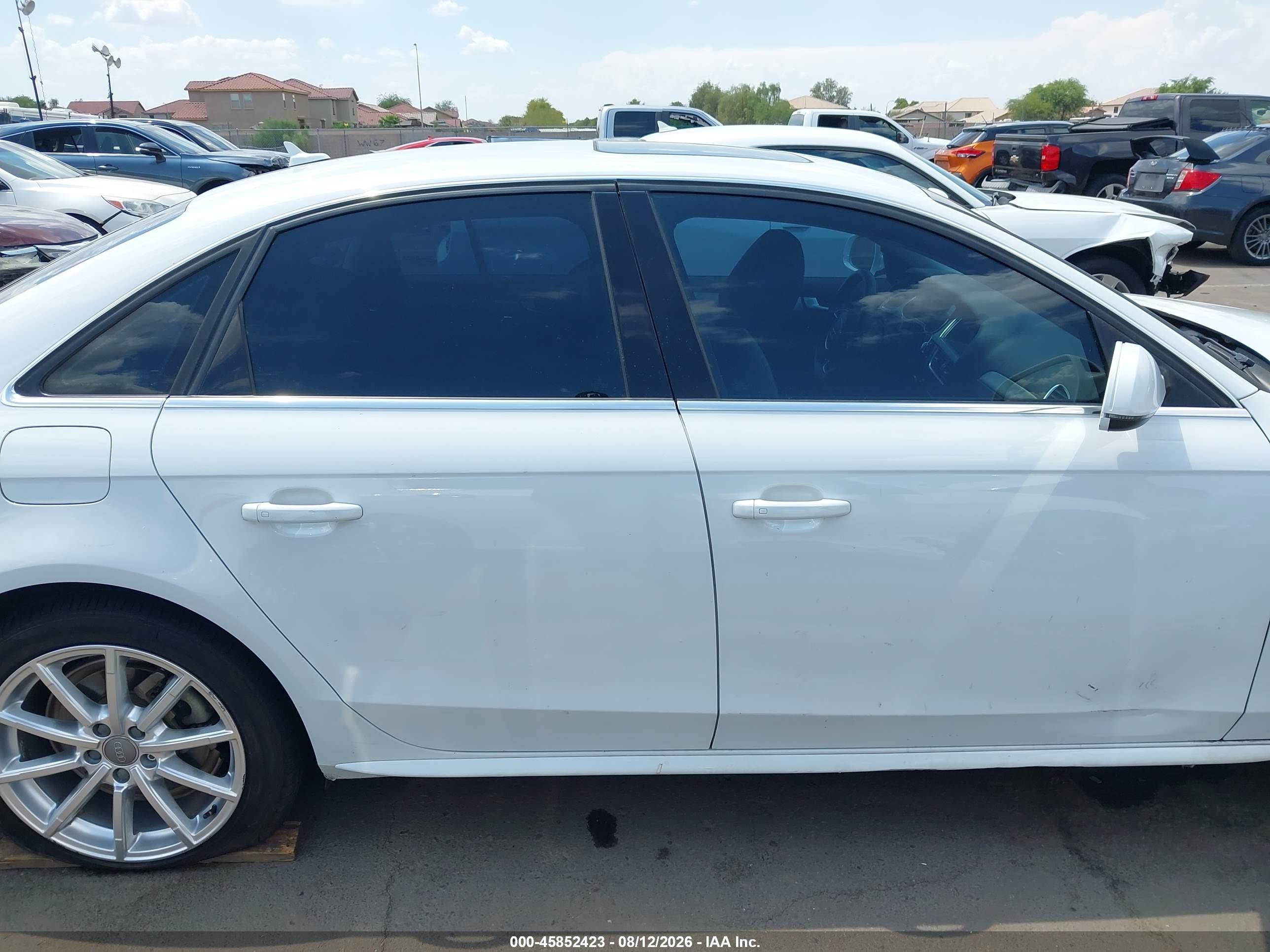 2015 Audi A4 2.0t Premium White vin: WAUFFAFLXFN009149