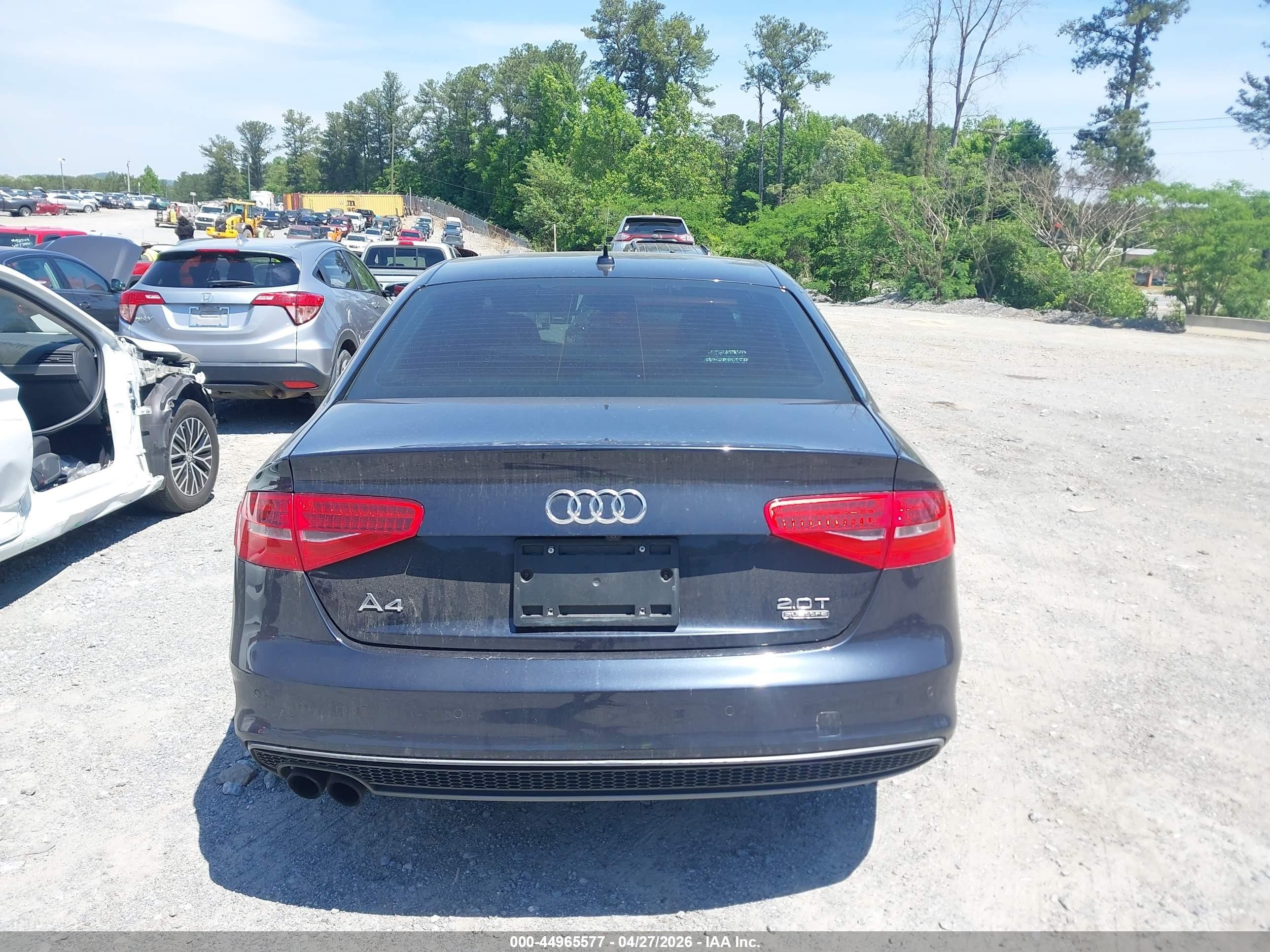 2015 Audi A4 2.0t Premium Dark Blue vin: WAUFFAFLXFN034181